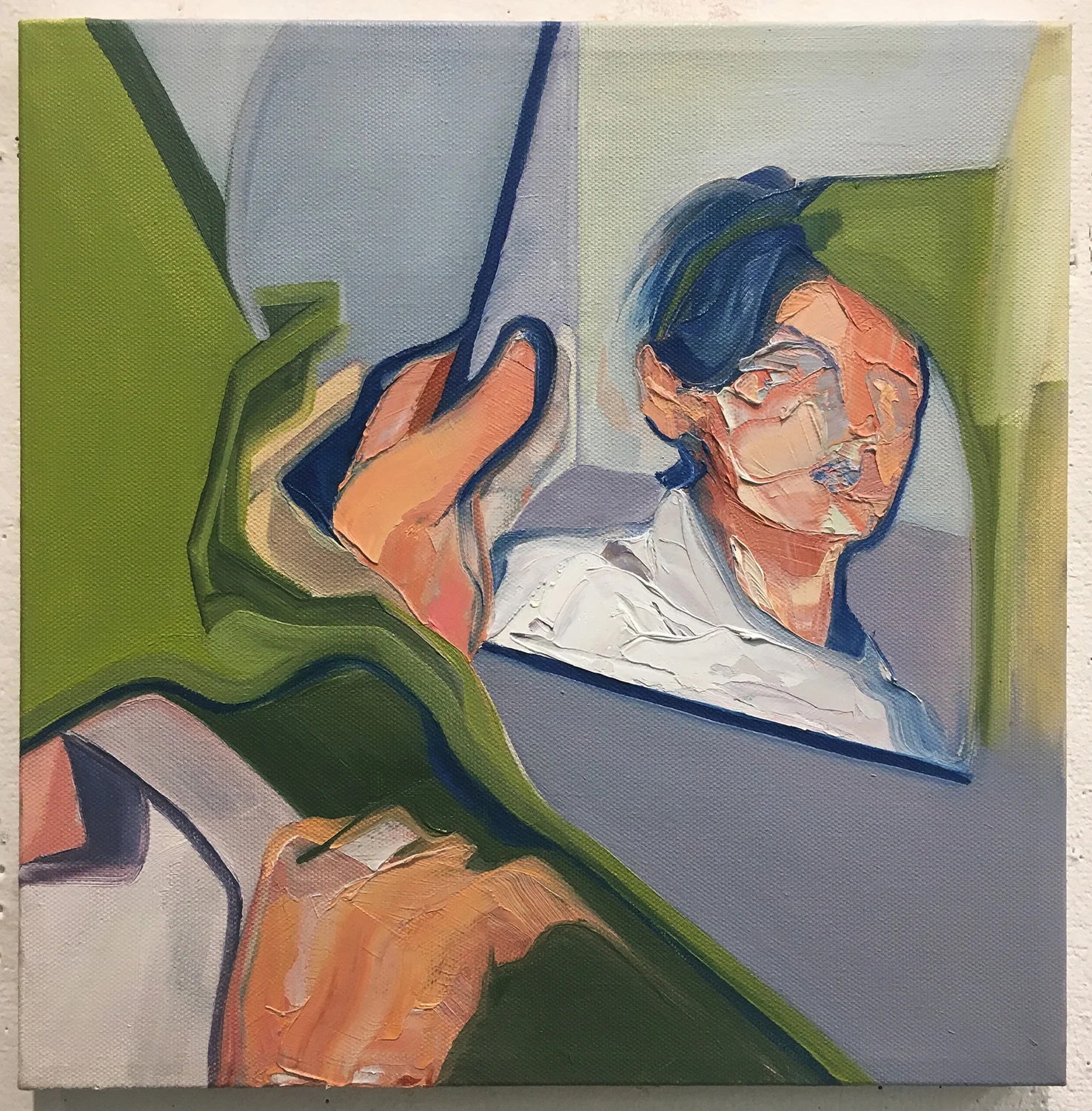 Sophie Z. Untitled . Oil paint on canvas. 2018. 9” x 9”