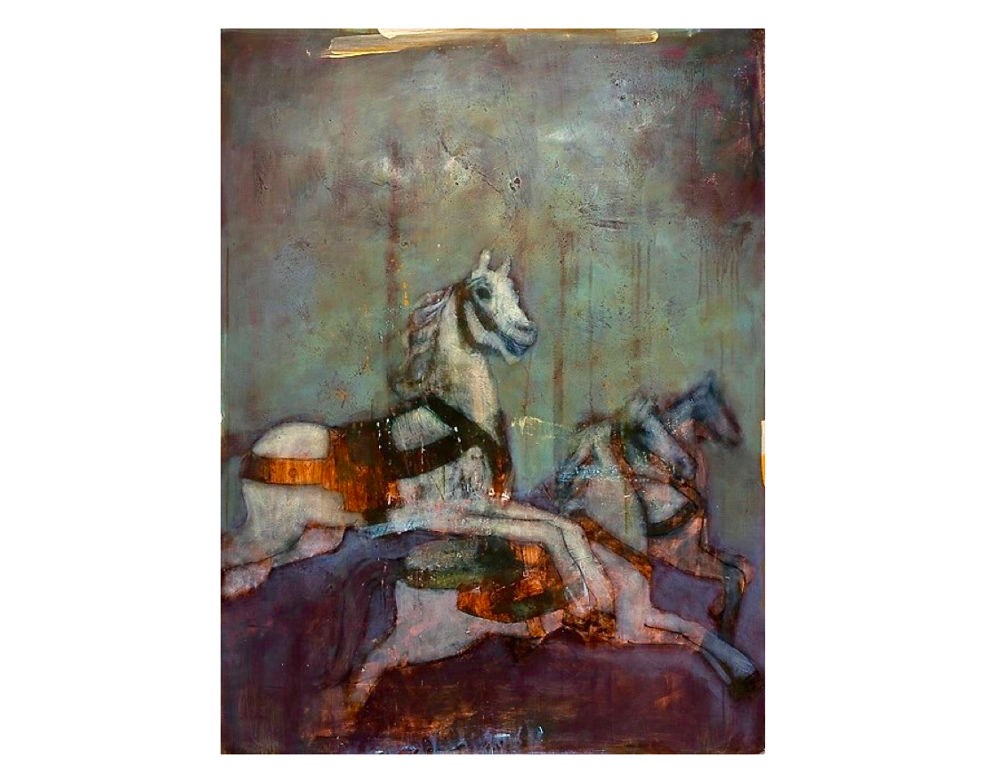 Le Manège (SOLD) Paul Vilalta, Acrylique, 130 x 97 cm