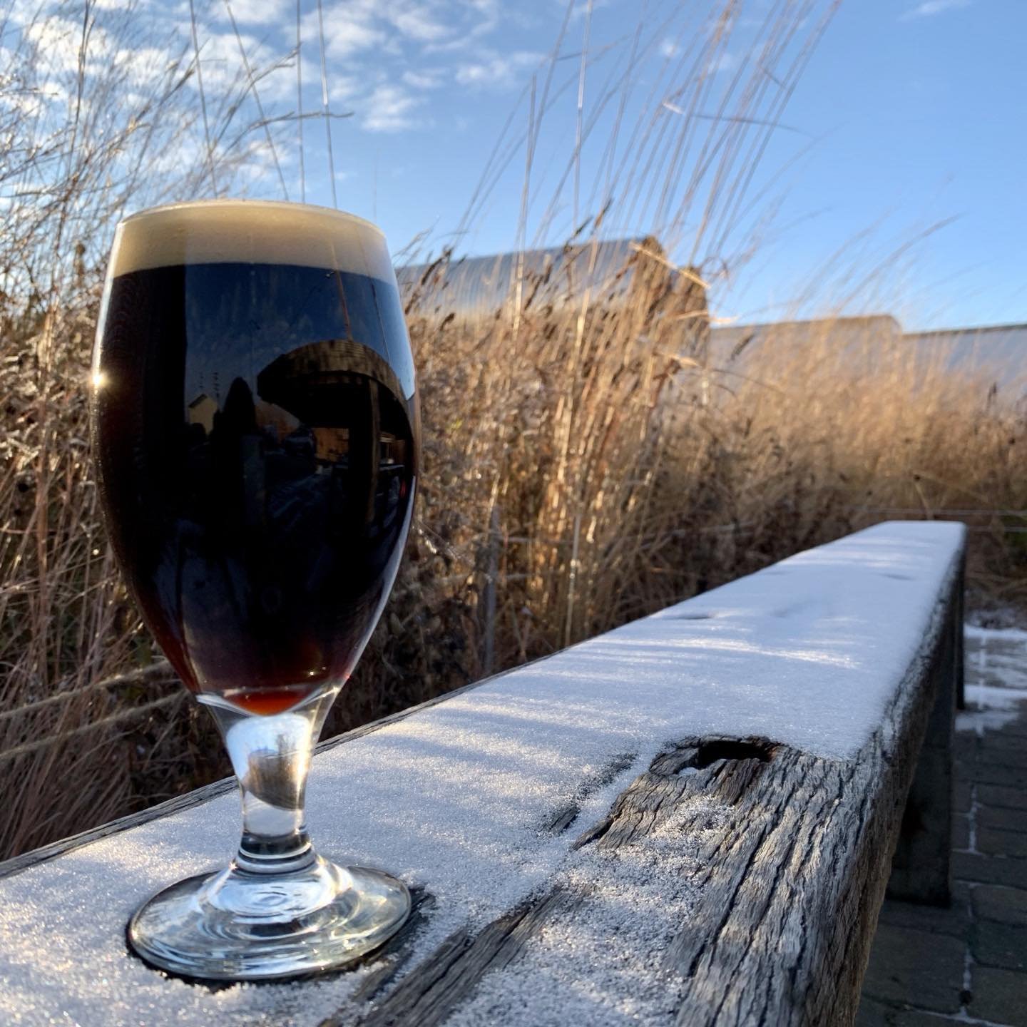 Is that snow in the air? Nice day for a pour of our Export Stout, Double LOOP &ndash; one of our Perennial Percent series beers featuring Kernza. Smooth and roasty with notes of chocolate and berry. We also have a limited supply of 750ml returnable b