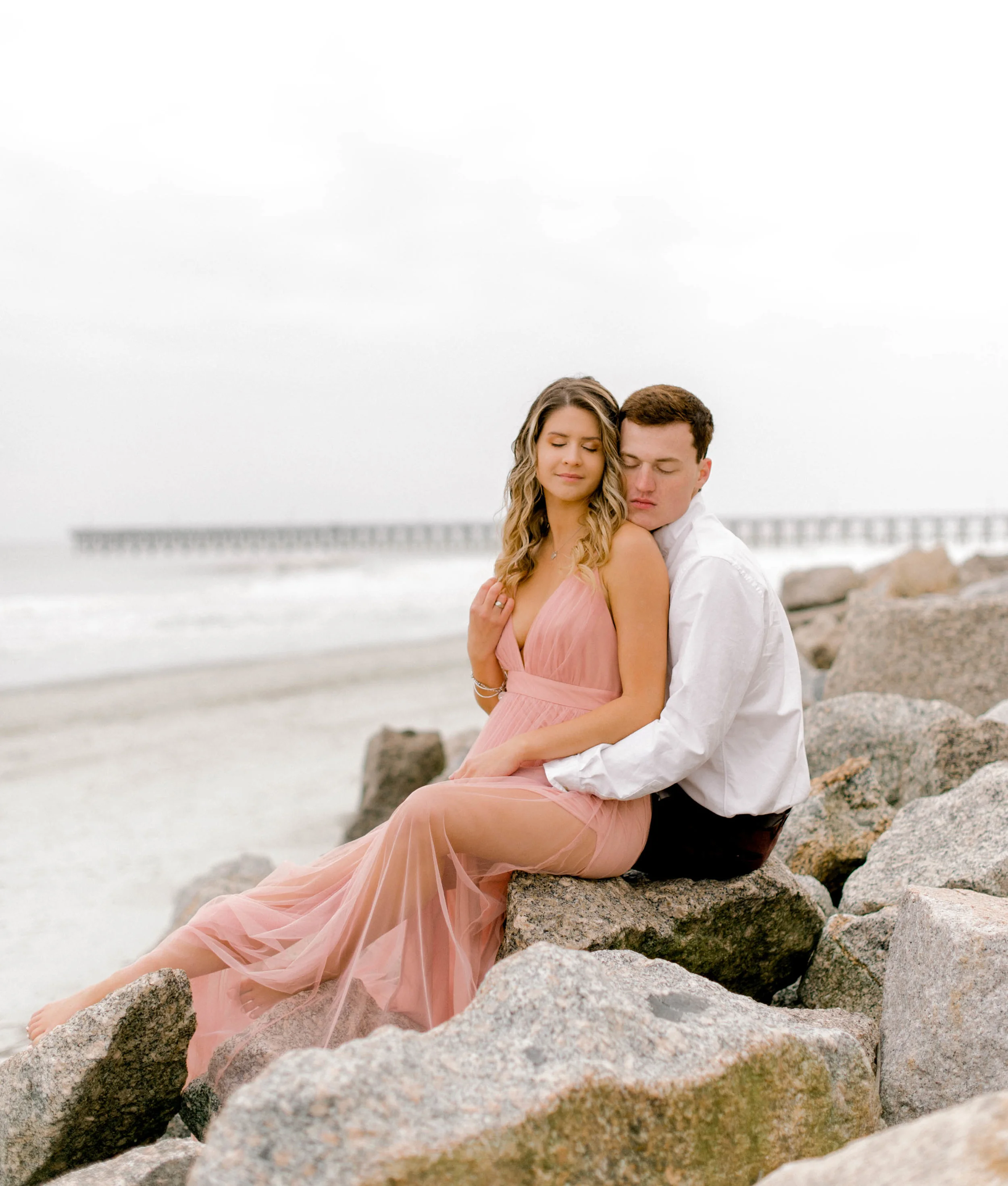 Cherry Grove Pier Engagement Session with Hosanna Wilmot Photography -10.jpg