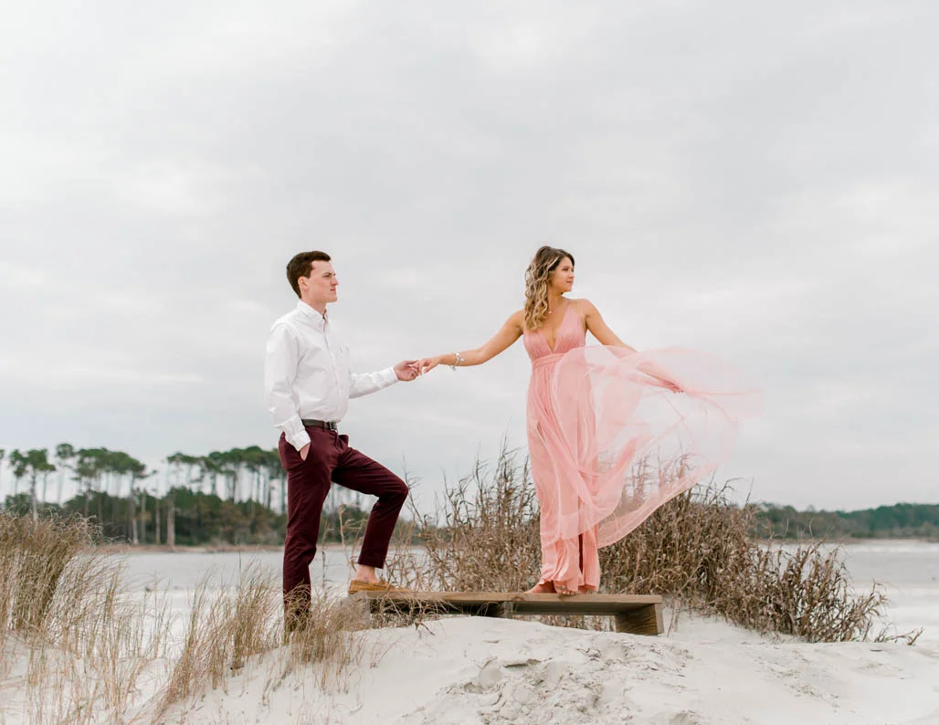 Cherry Grove Pier Engagement Session-Hosanna Wilmot Photography -9.jpg