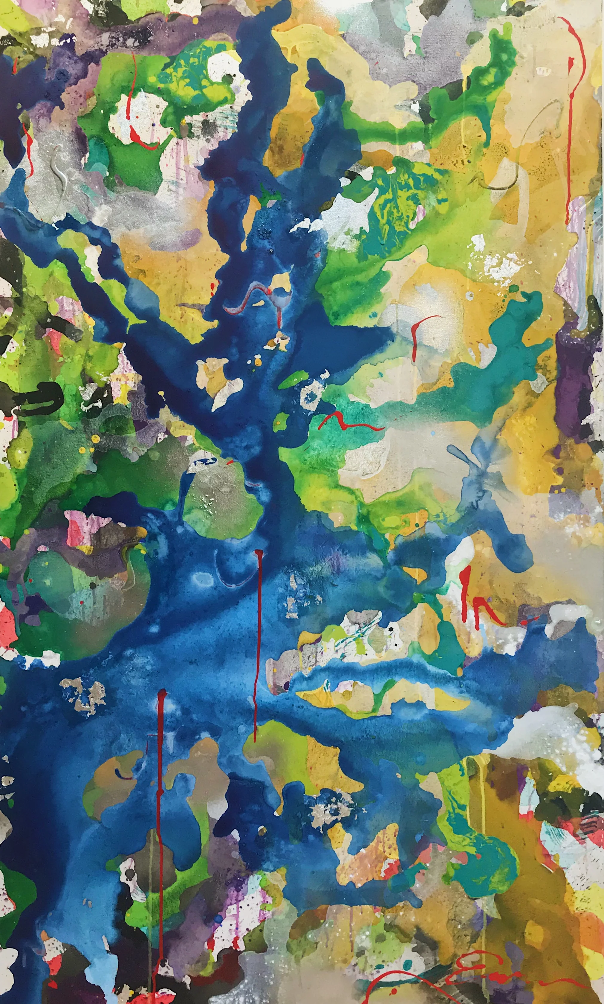 $700 Mixed Media on Canvas 36"x60" (SOLD)