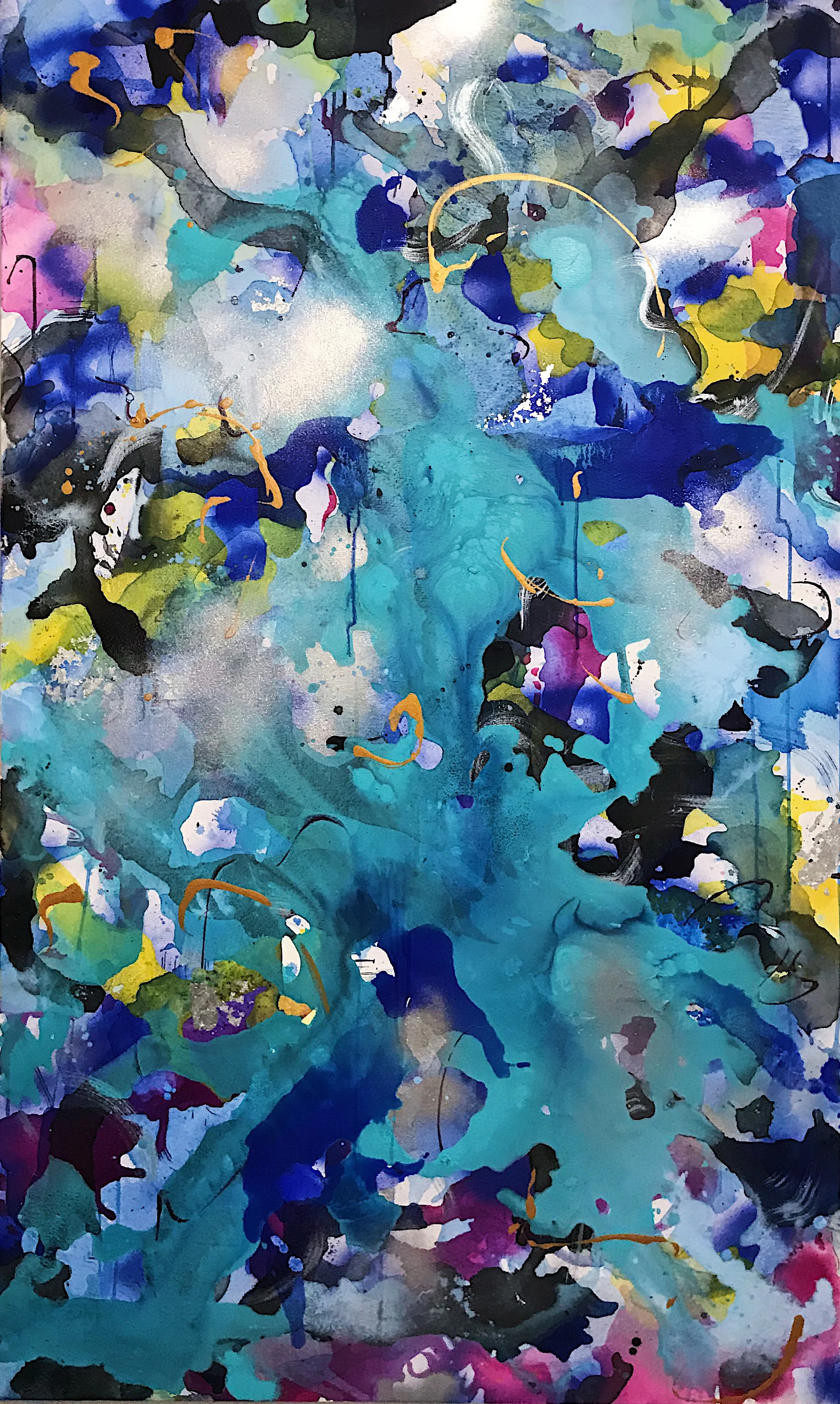 $1,000 Mixed Media on canvas 36"x60"