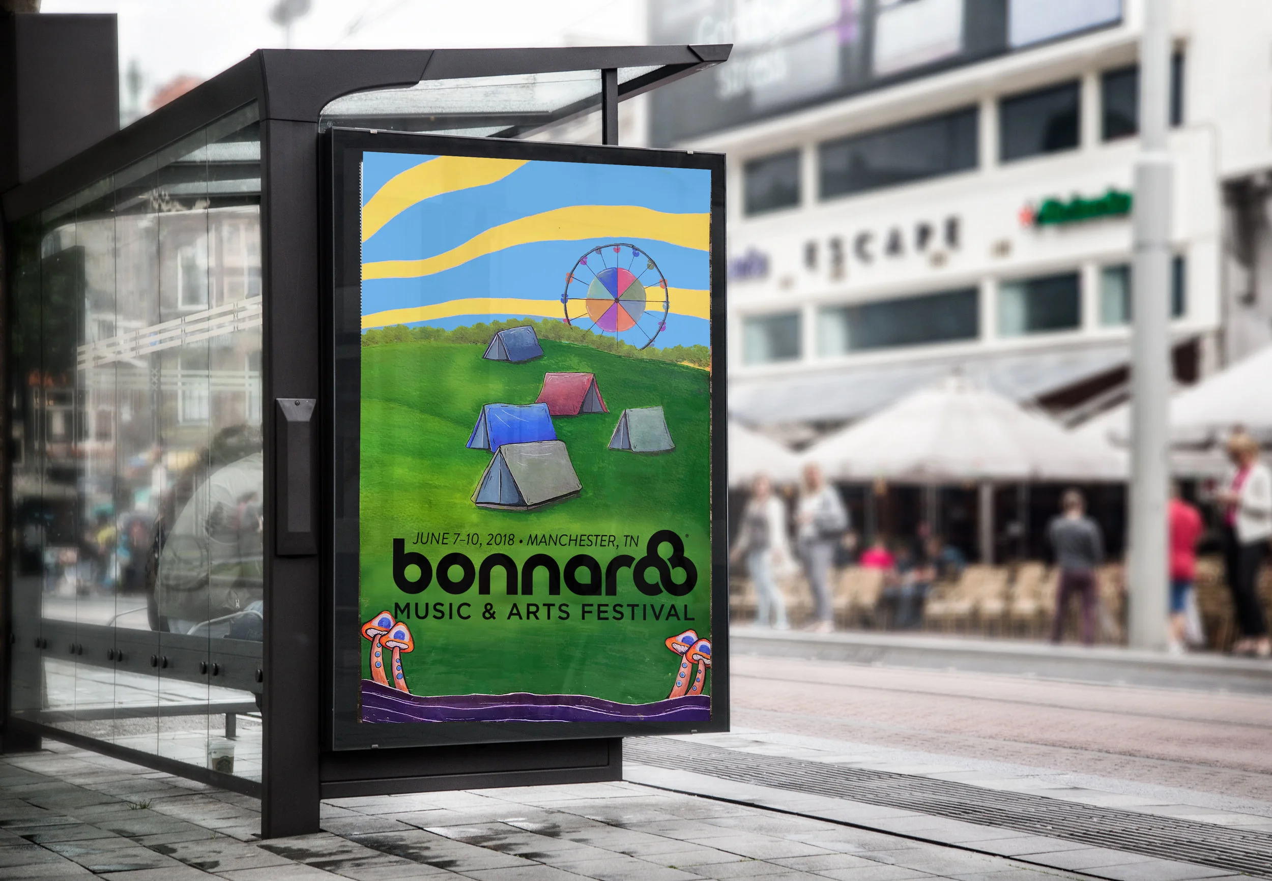Bus Stop Billboard MockUp