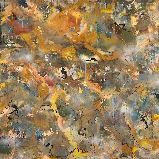 $1000 - 72"x72" Mixed Media on Hand-built Canvas  