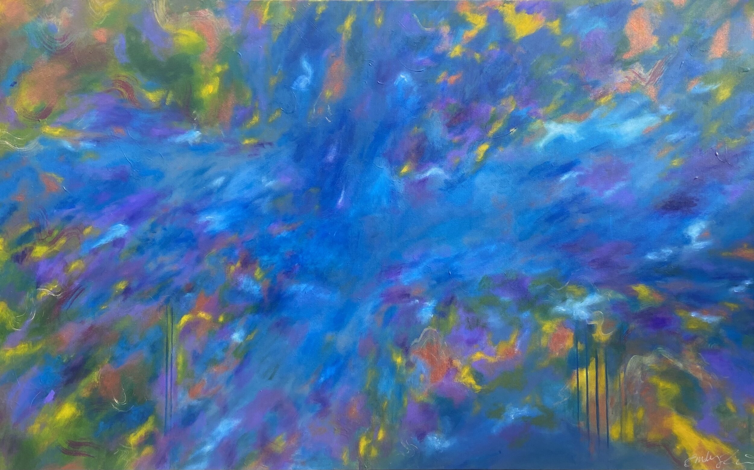 $500 - 36" X 48" X 1.5" acrylic on canvas