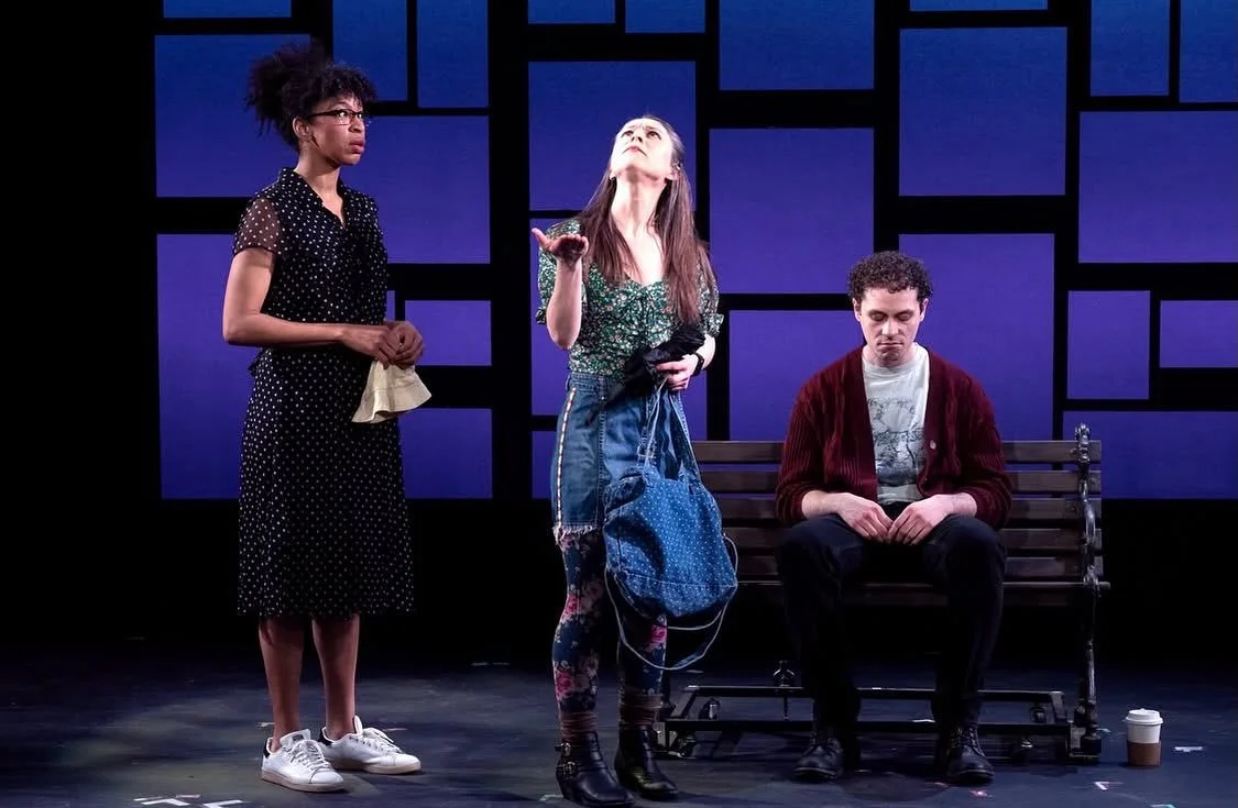 What the heck is that girl looking at?? 10x10 at @barringtonstage has been a hoot and a half. Running through March 15th and 🎟️s are flying! I am a happy woman, getting to do what I love💕✨ YAY THEATER. 📸: @romanphotopix 

#actorlife #barringtonsta