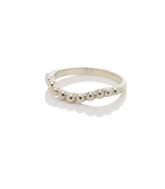 “Pearl Necklace” Ring, Sterling Silver, 2010