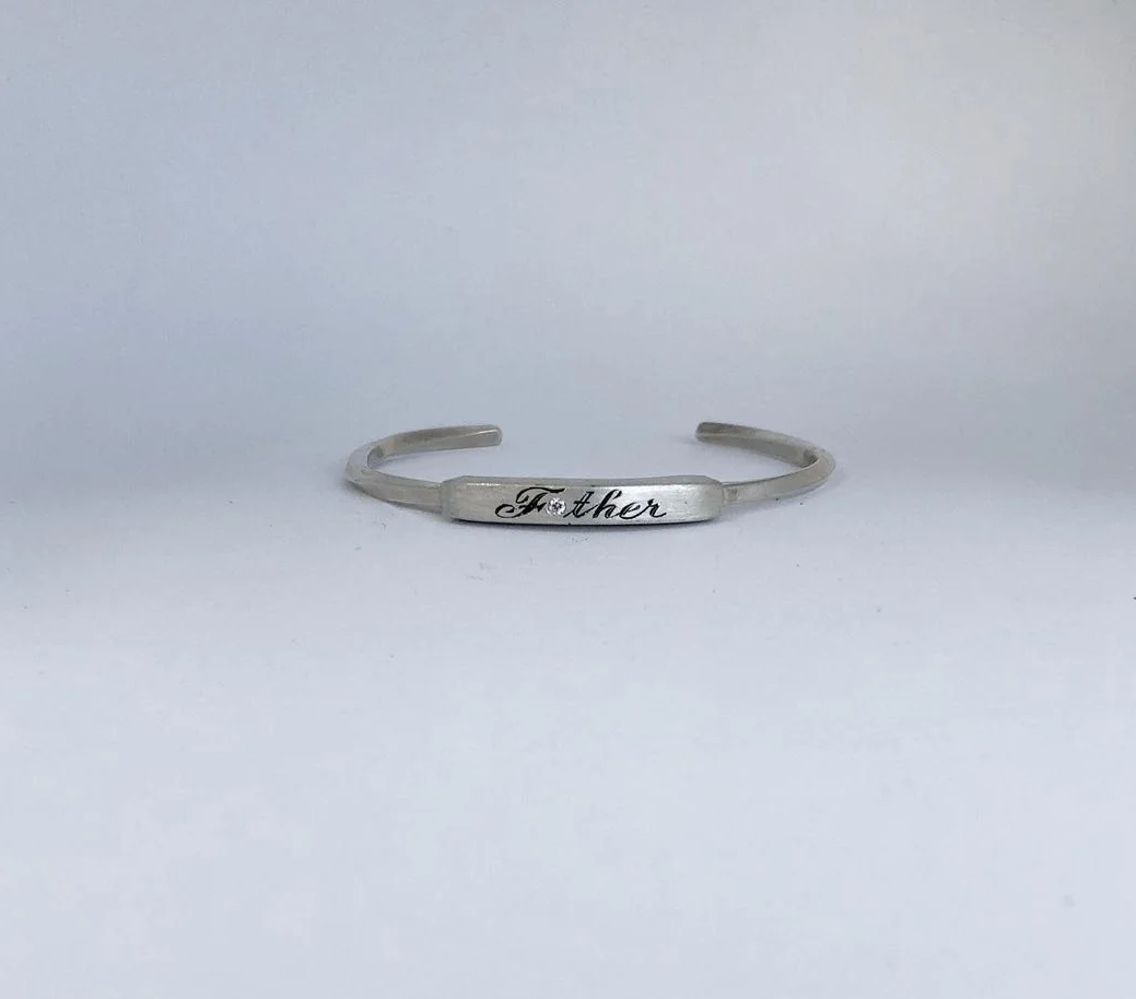F*ther Hand Engraved Cuff Bracelet 2018