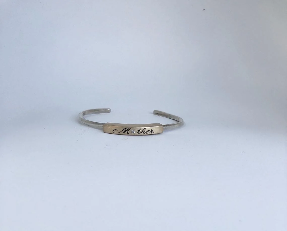 M*ther Hand Engraved Cuff Bracelet 2018