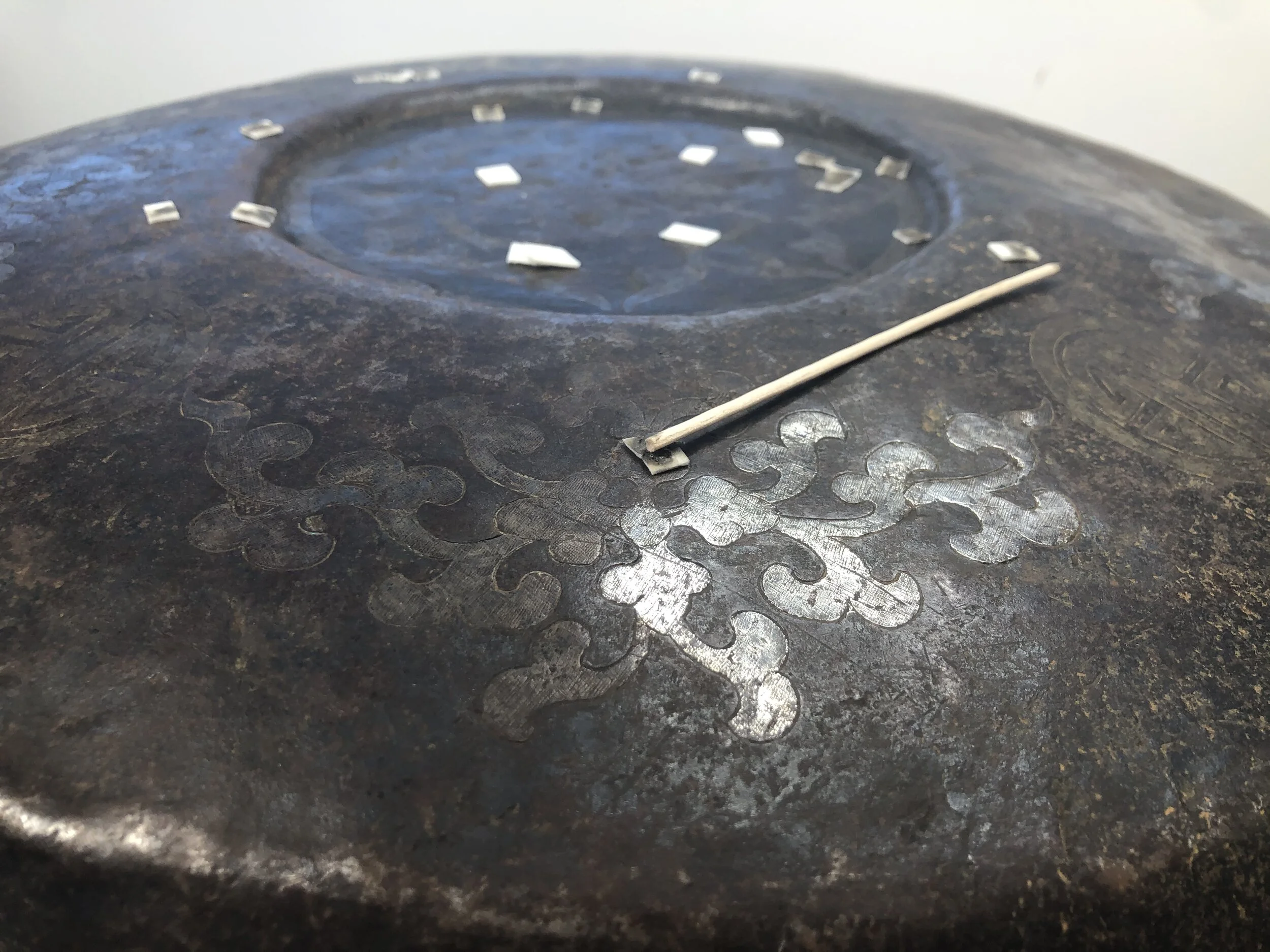 During silver polishing