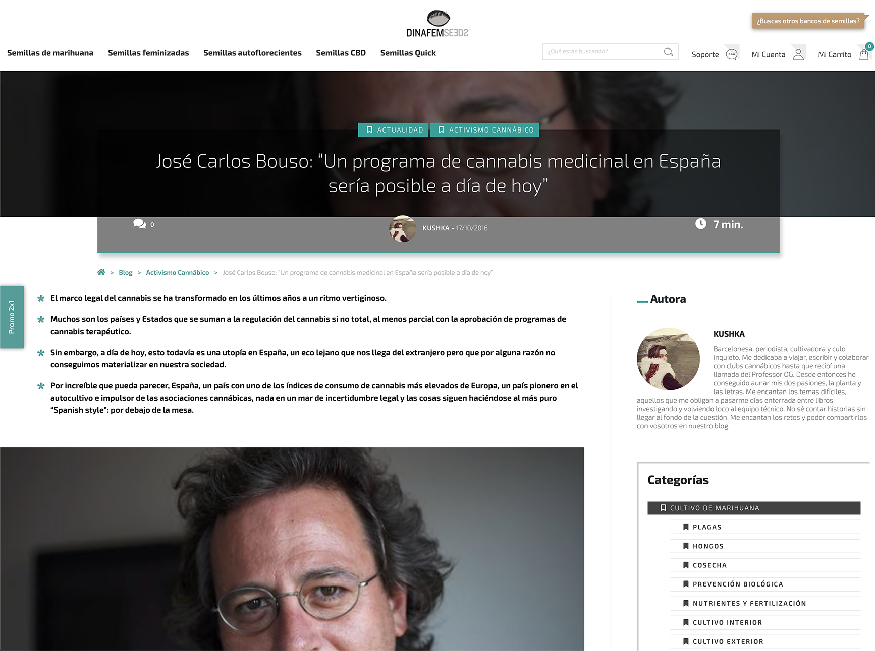 José Carlos Bouso: “Un programa de cannabis medicinal en España sería posible a día de hoy”