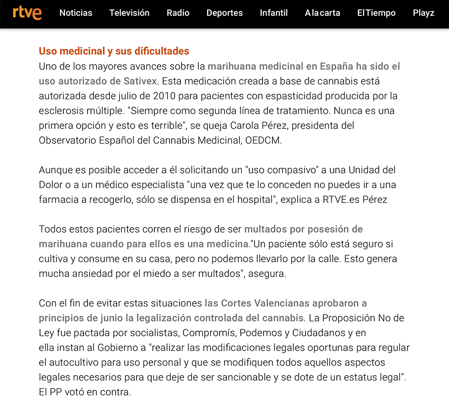 La marihuana en España: salud, ocio y negocio