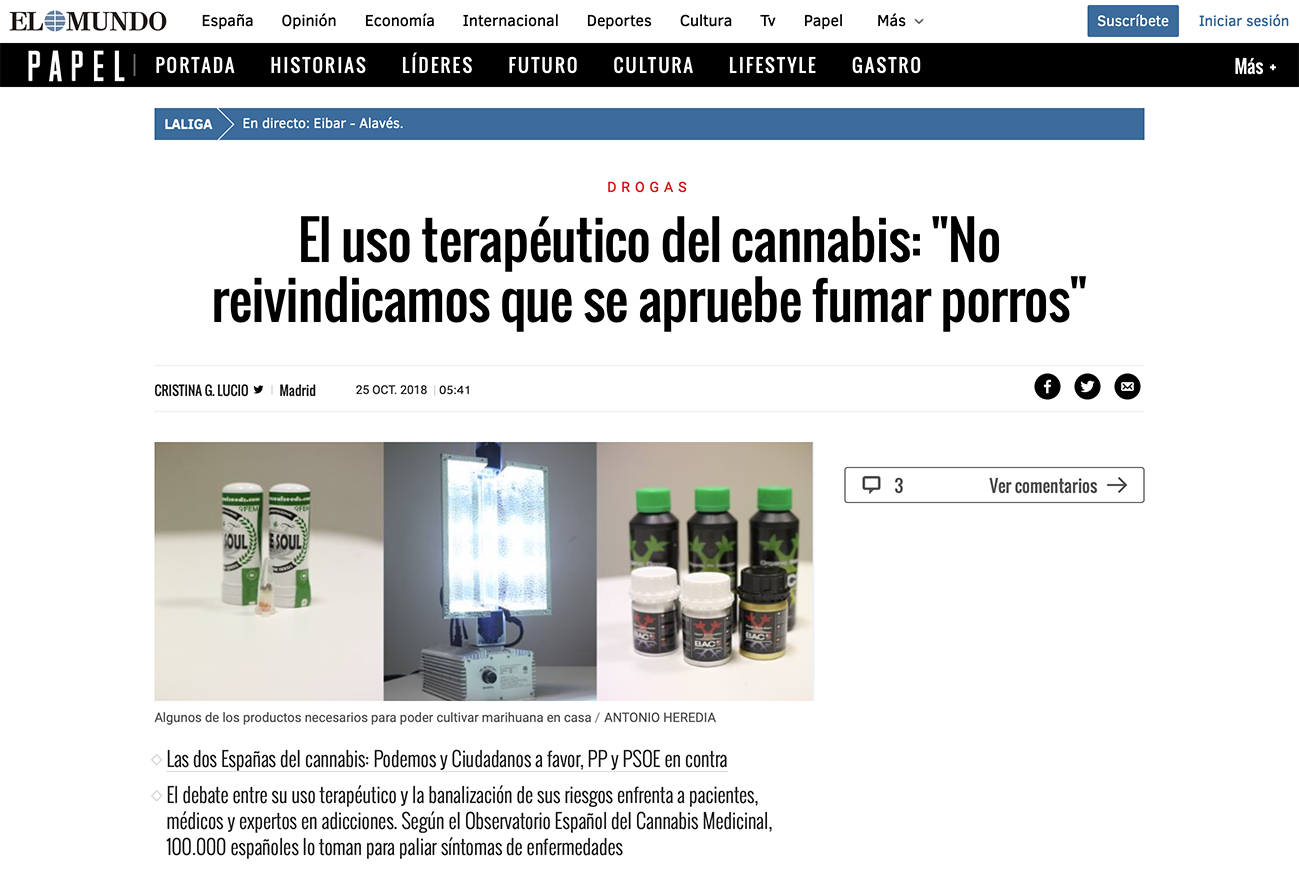 El uso terapéutico del cannabis: “No reivindicamos que se apruebe fumar porros”