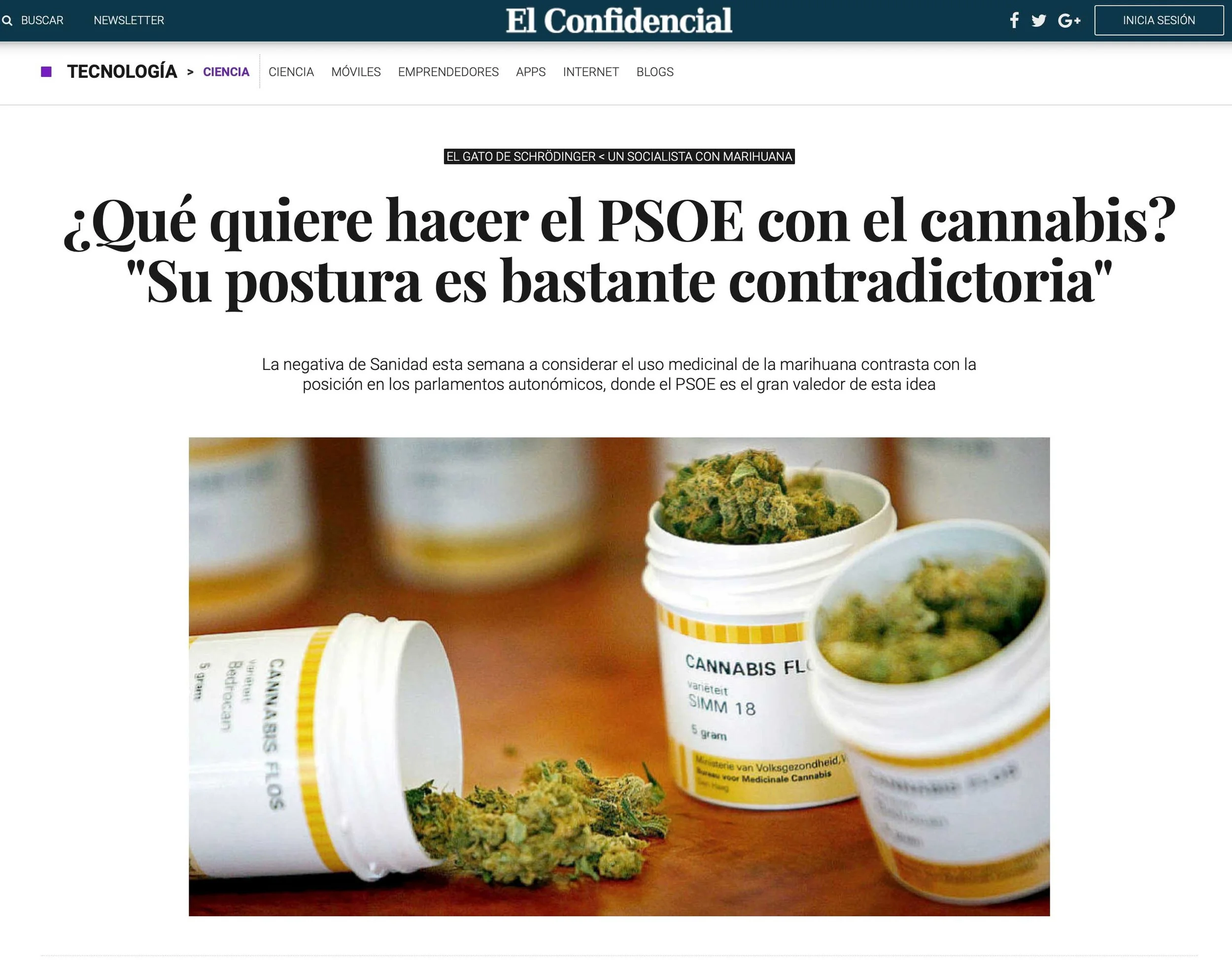 ¿Qué quiere hacer el PSOE con el cannabis? "Su postura es bastante contradictoria"