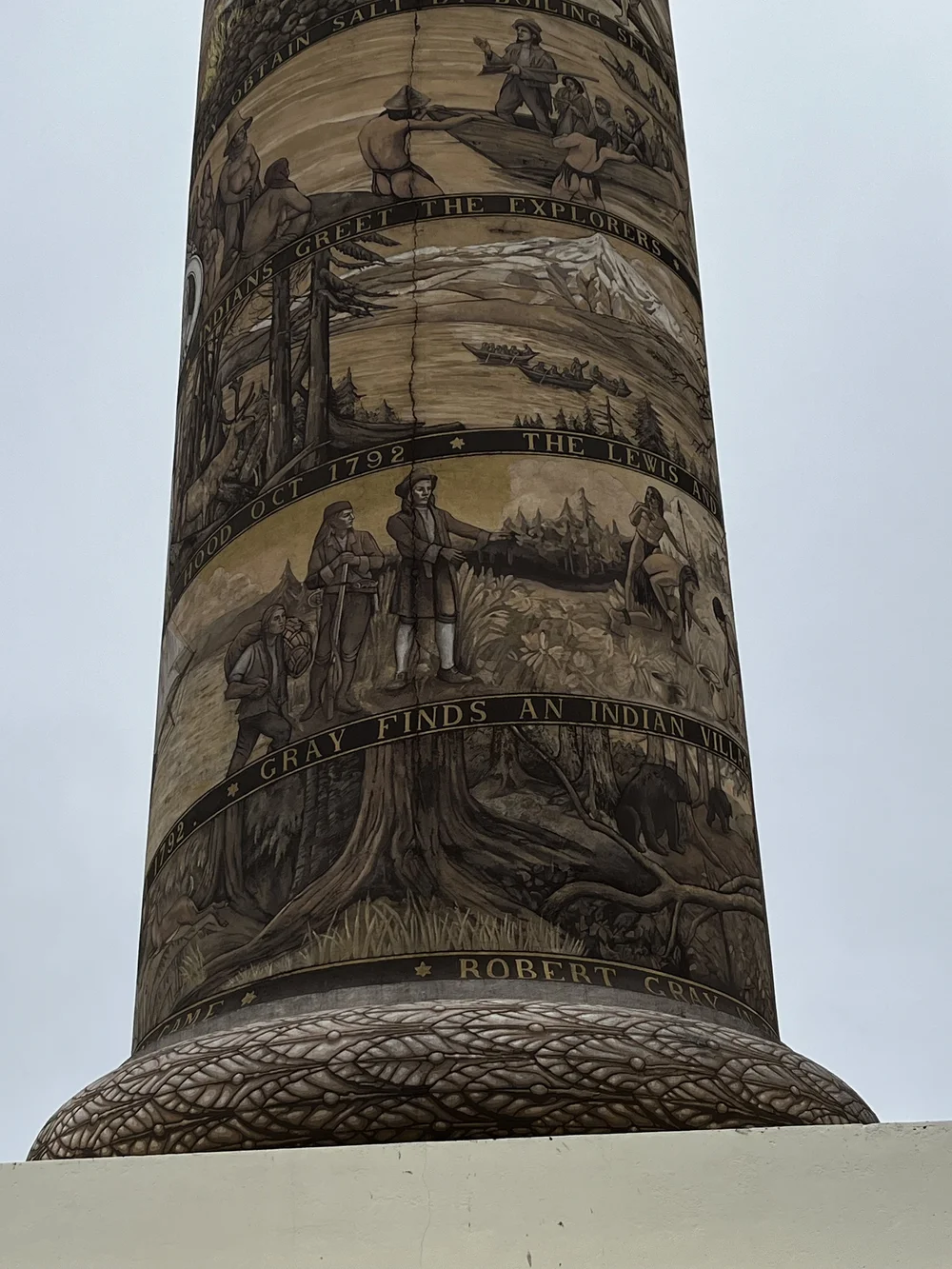 The artwork on the Column