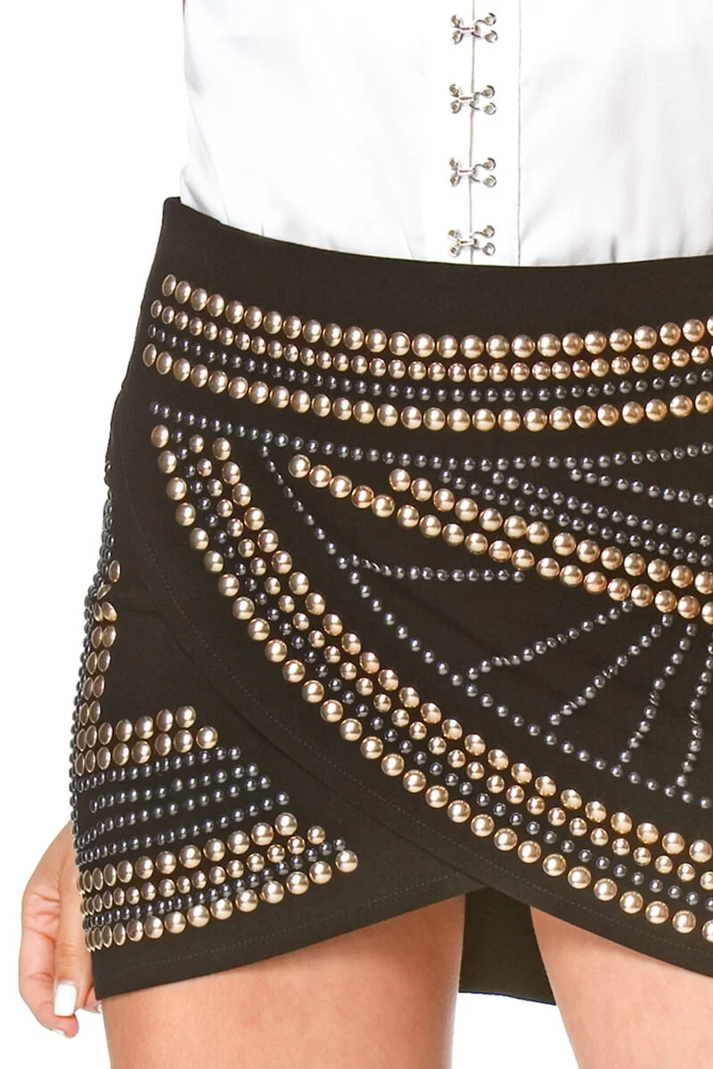 studded skirt