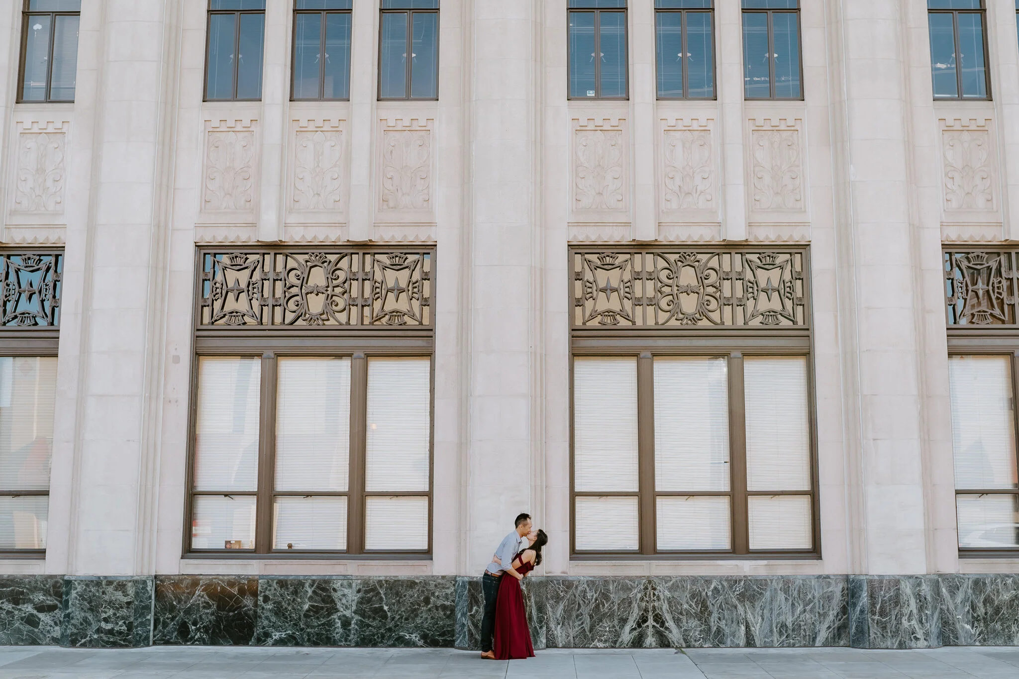 Downtown Santa Ana Engagement Session | Catherine + Justin 