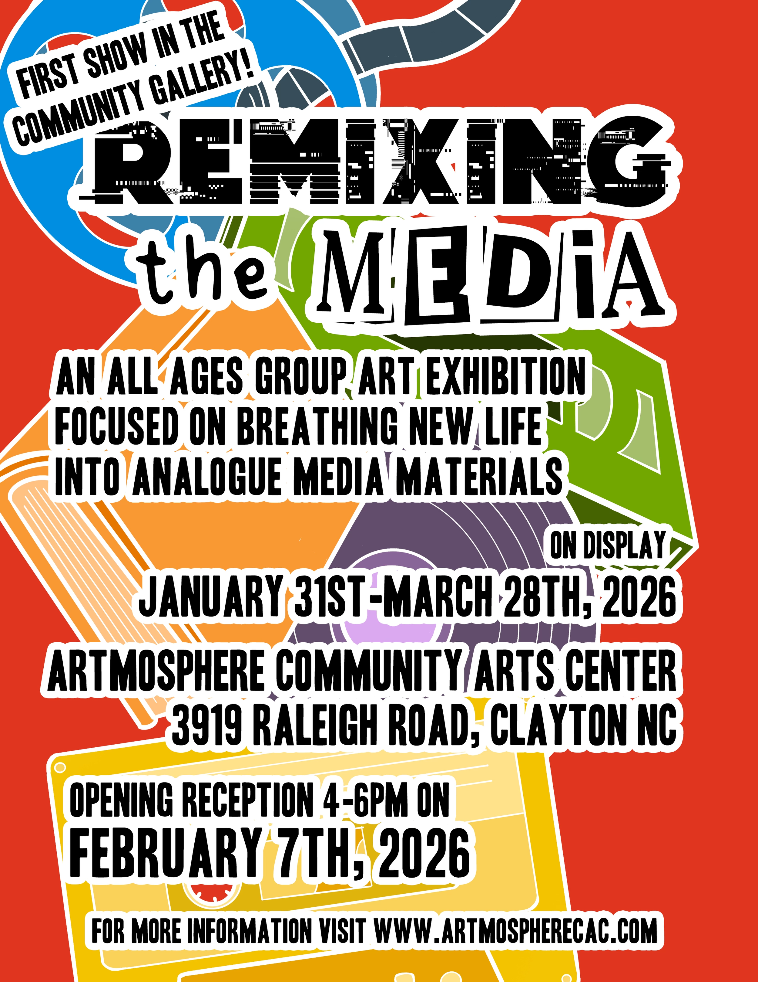 "Remixing the Media" group show in the Community Gallery- Reception Sat. 2/7; 4pm-6pm