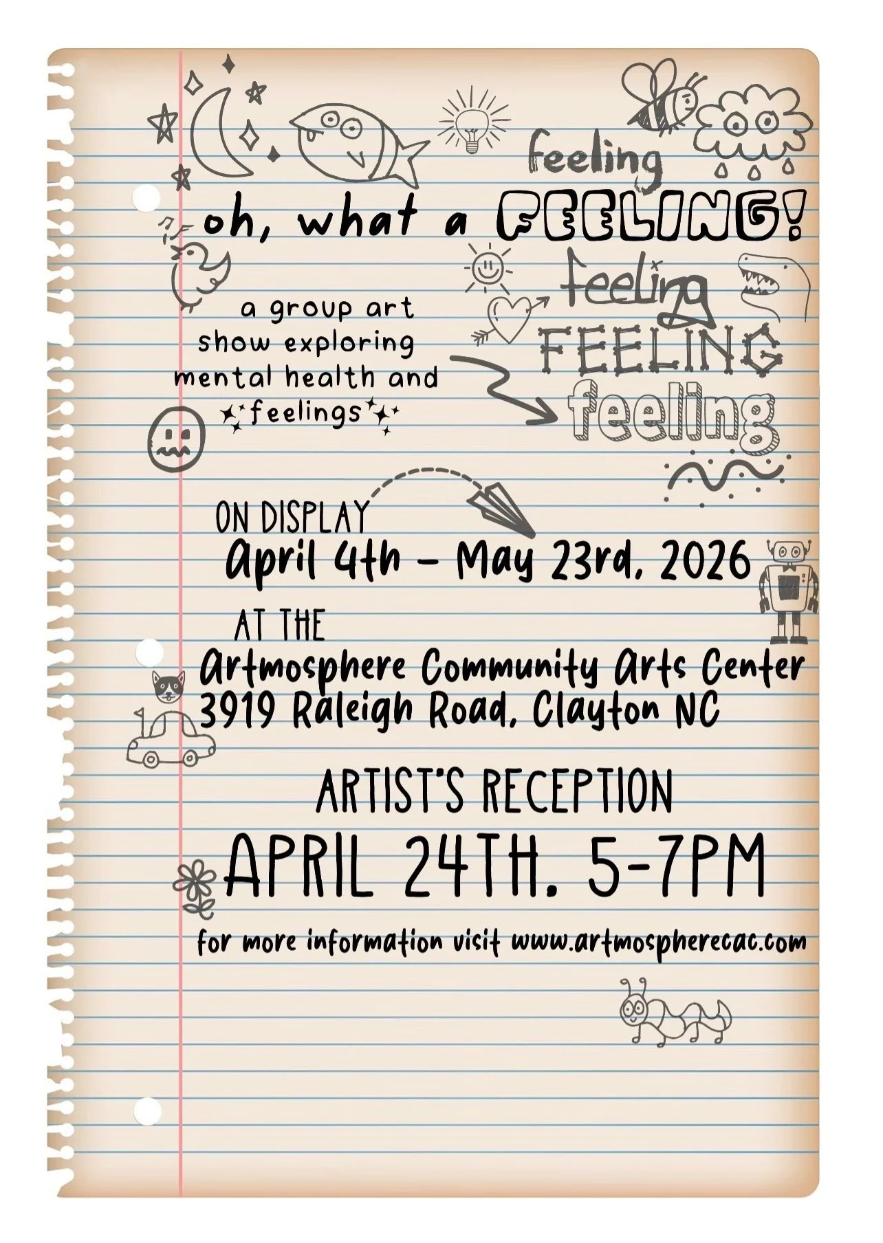 "Oh, What a Feeling" -Group Art Exhibit in our Community Gallery