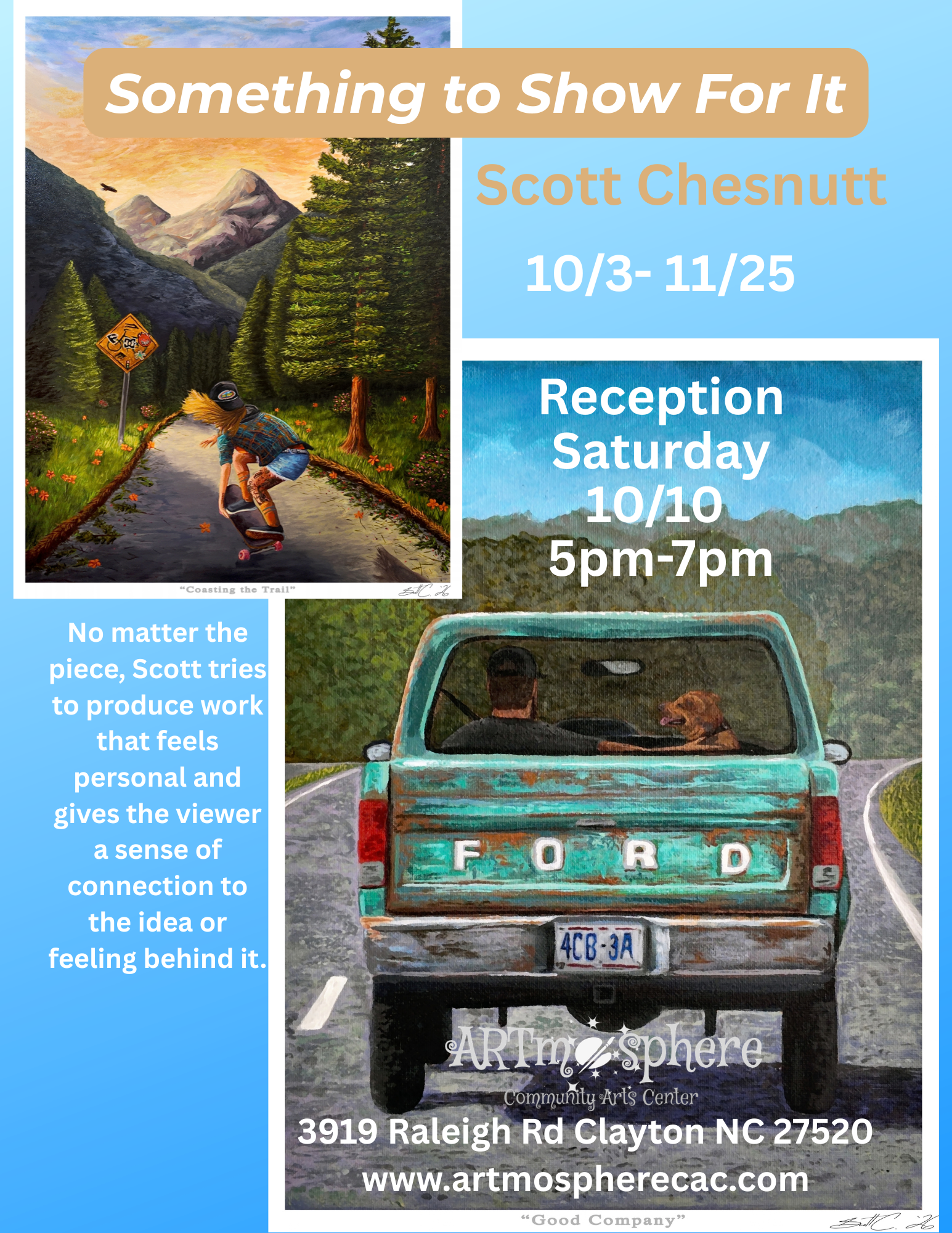"Something to Show for It"- Solo Artist Exhibit by Artist - Scott Chesnutt