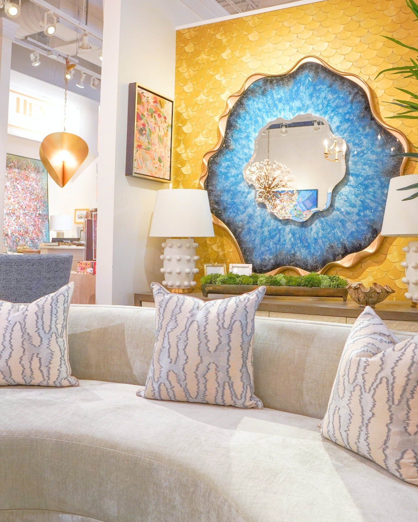 Every element chosen with intention. From the curved silhouette to the layered finishes and statement backdrop. A space meant to be lived in and loved.

#designdetails #homeinspo #homedecor