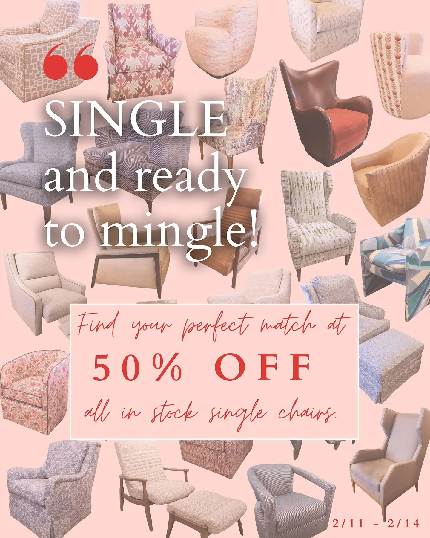 🚨🩷HHI SINGLES SALE🩷🚨
Our pairs &ldquo;of chairs&rdquo; have broken up and it&rsquo;s time to find these singles a NEW HOME to shine in! Swipe right to catch feelings and learn a little bit about each chair&rsquo;s personality. We hope to find you
