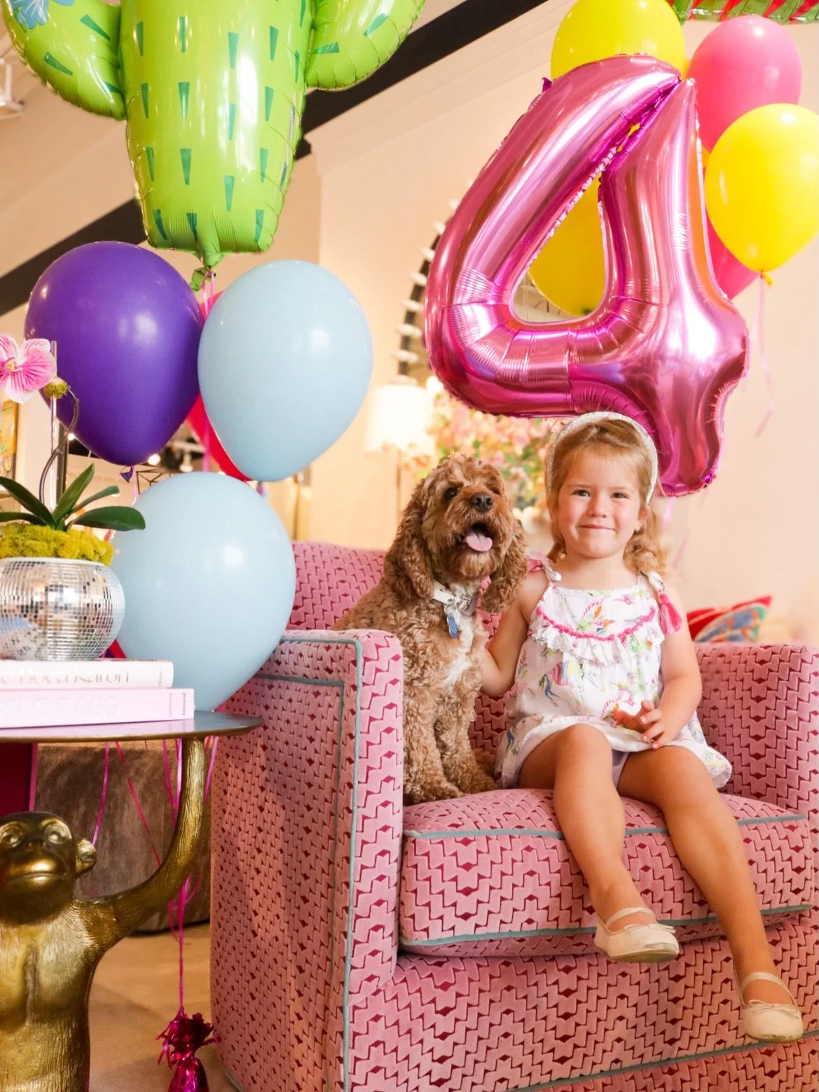 HAPPY 4TH Birthday to our tiniest Design Assistant, Vivian Henry! Wishing her the sweetest birthday full of fun, sparkles, and treats🪩💕🥳 #CutestBirthdayGirl #HBDVivi #HenryHomeInteriors