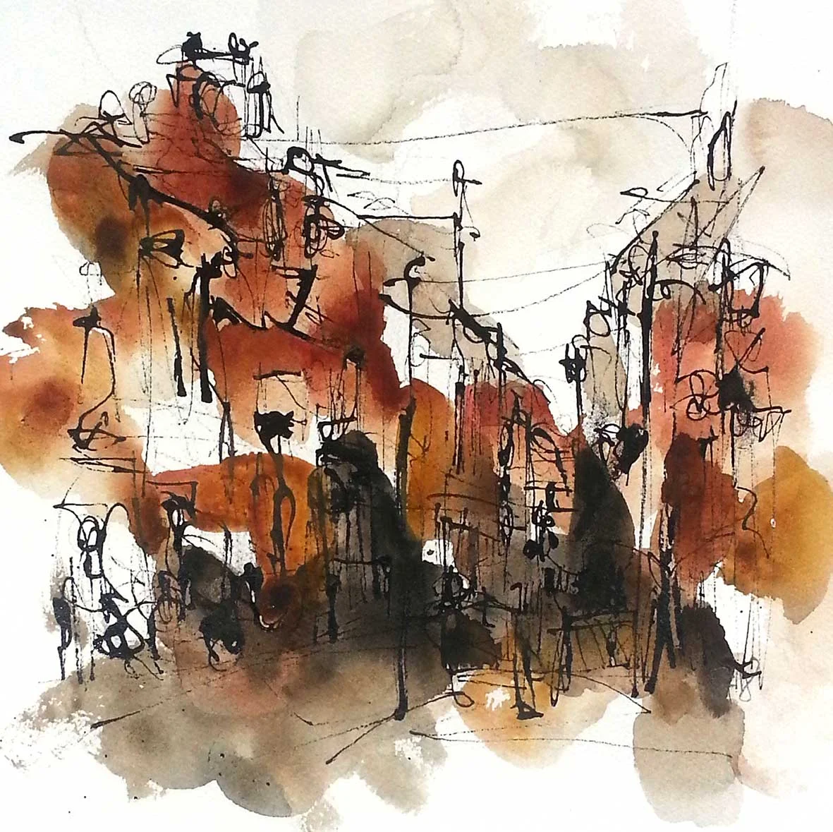 Millstone Lane Mixed Media (sold)