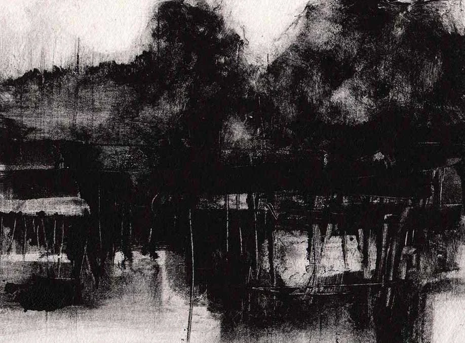 'Land 11' - Monoprint Landscape 1/1