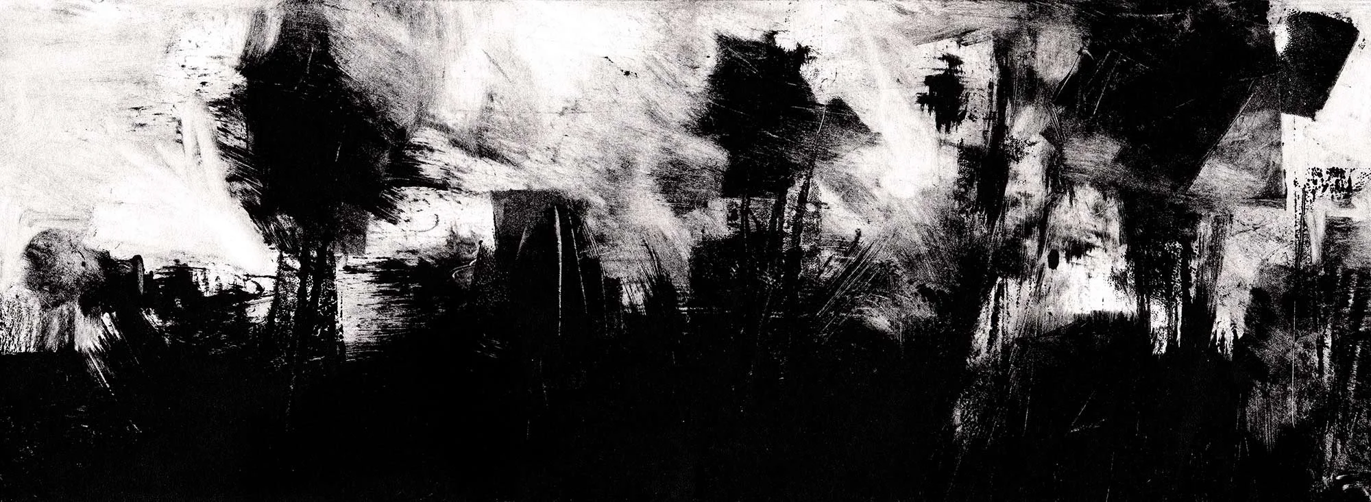 Scape 24 - Monotype Landscape 1/1  Framed