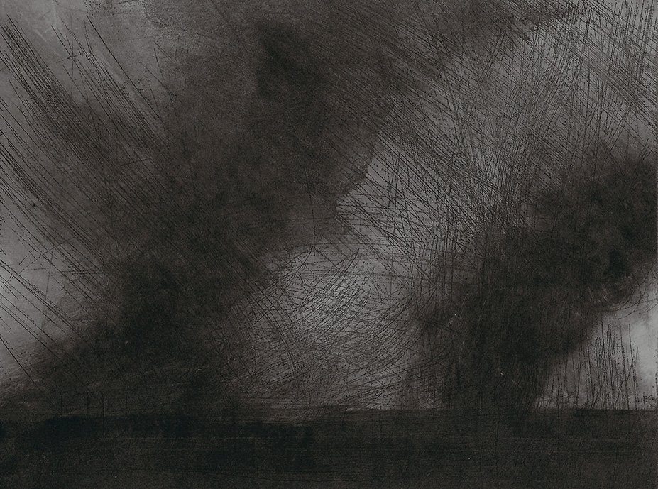 'Land 26' - Monoprint 1/1 (Mounted)