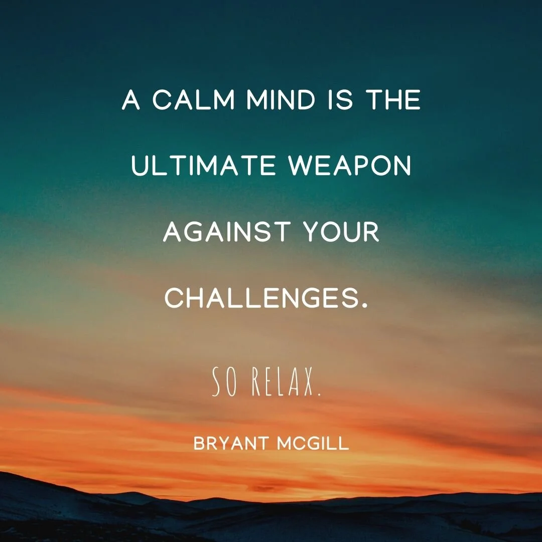 Finding calm in a storm