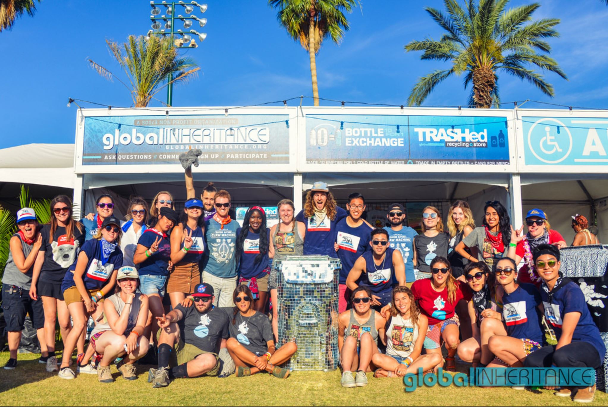 Outreach: Volunteer Manager for Global Inheritance recycling programs at Coachella