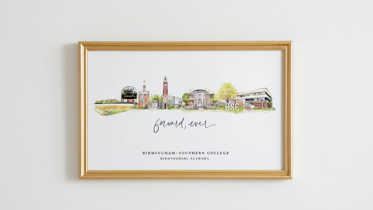 "Forward, Ever": Birmingham-Southern College Limited Edition Print