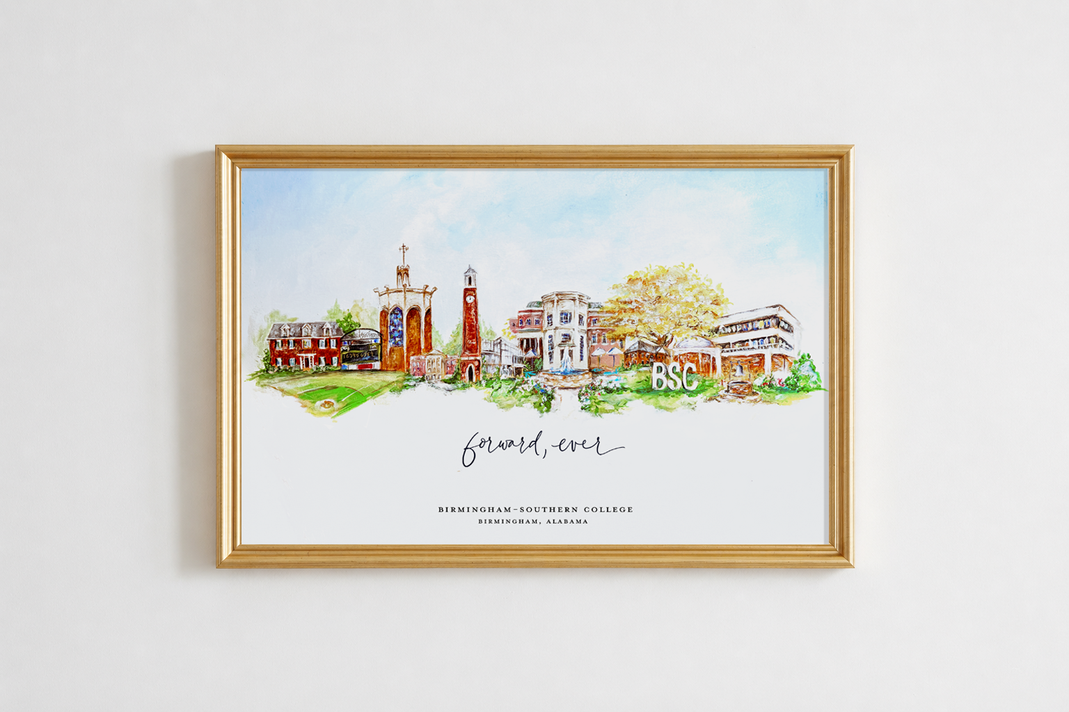 Birmingham-Southern College “Forward, Ever” Art Print: President Coleman Edition