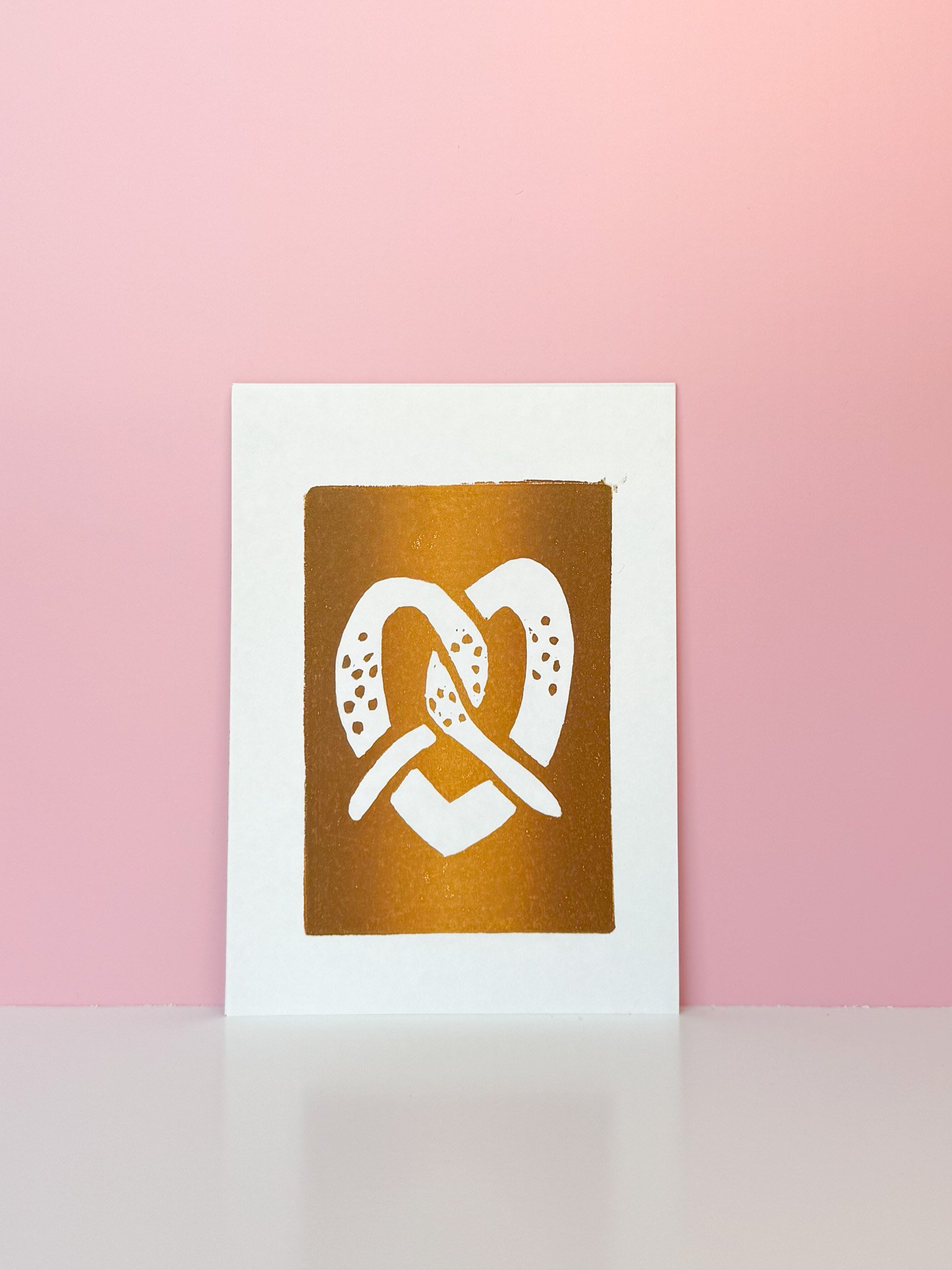 Pretzel Heart Print