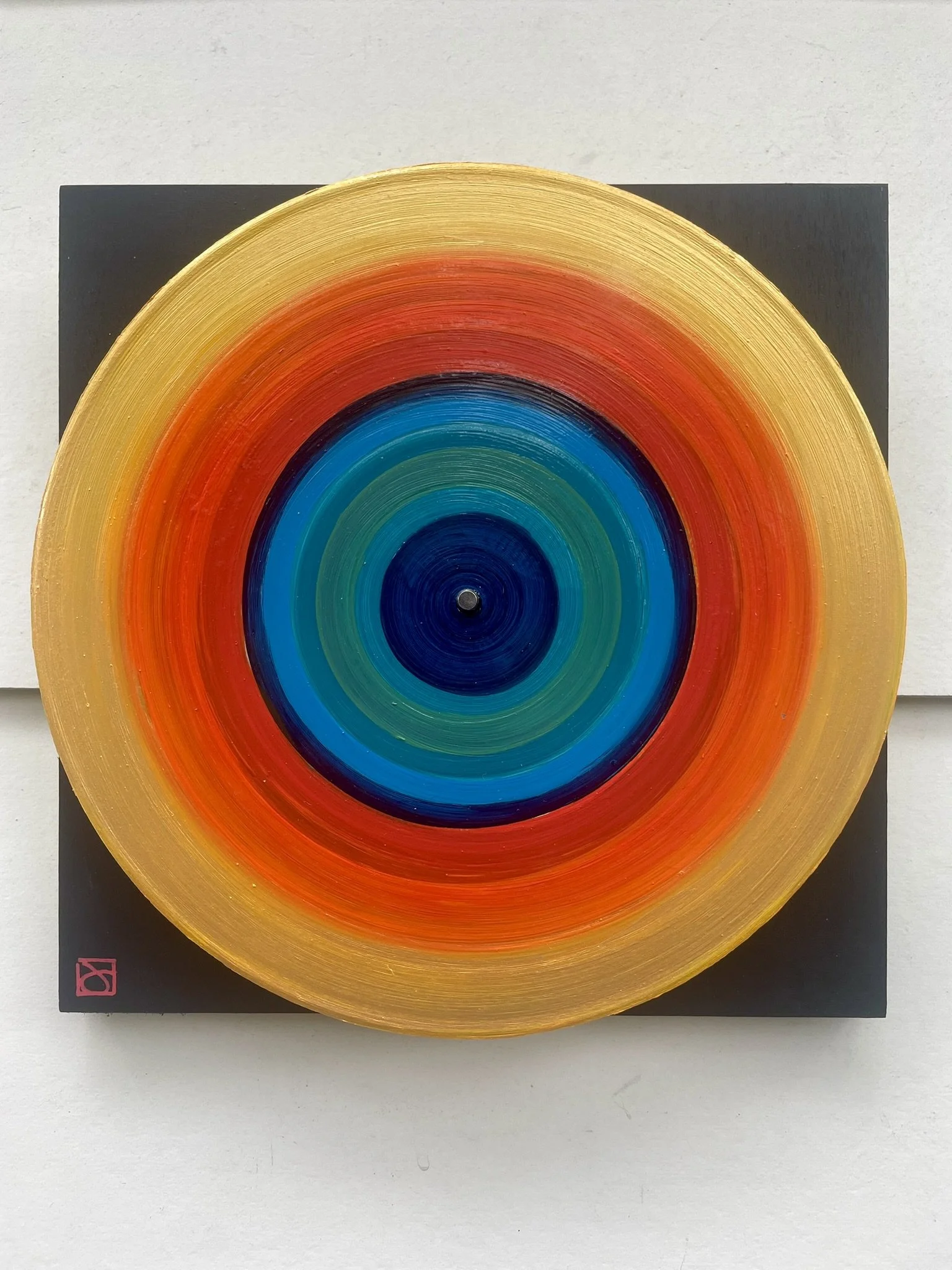 Ode to Alma Thomas
 
10x10 Painted Up-cycled EP Record on Wood Panel