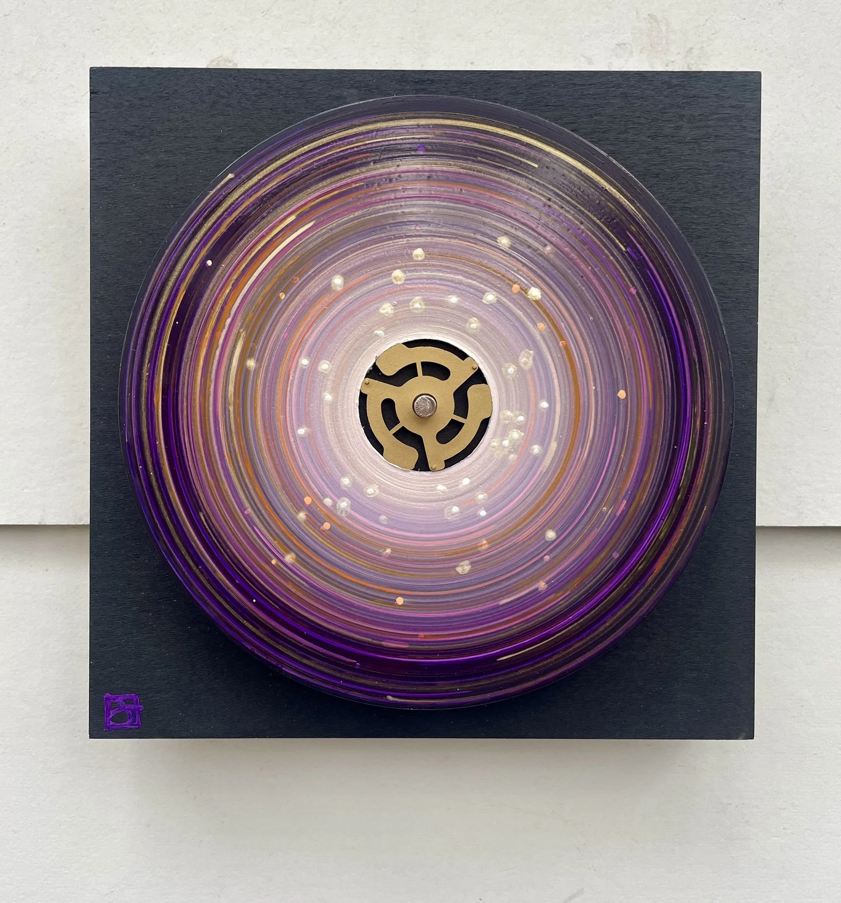 Purple Rain (Prince)
 
8x8 Painted Up-cycled 45 Record on Wood Panel
