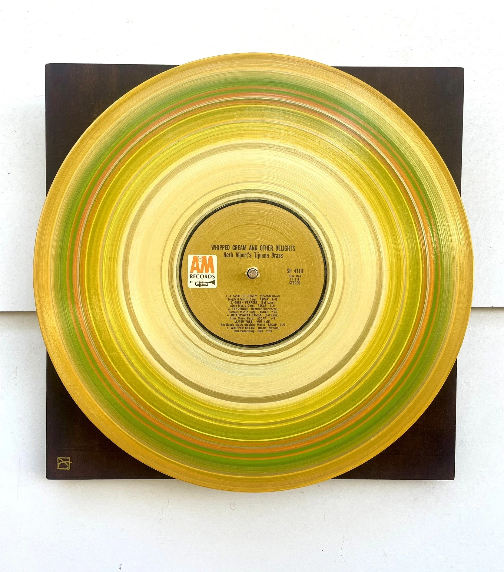 Whipped Cream & Other Delights (Herb Alpert)
 
12x12 Painted Up-cycled LP Record on Wood Panel