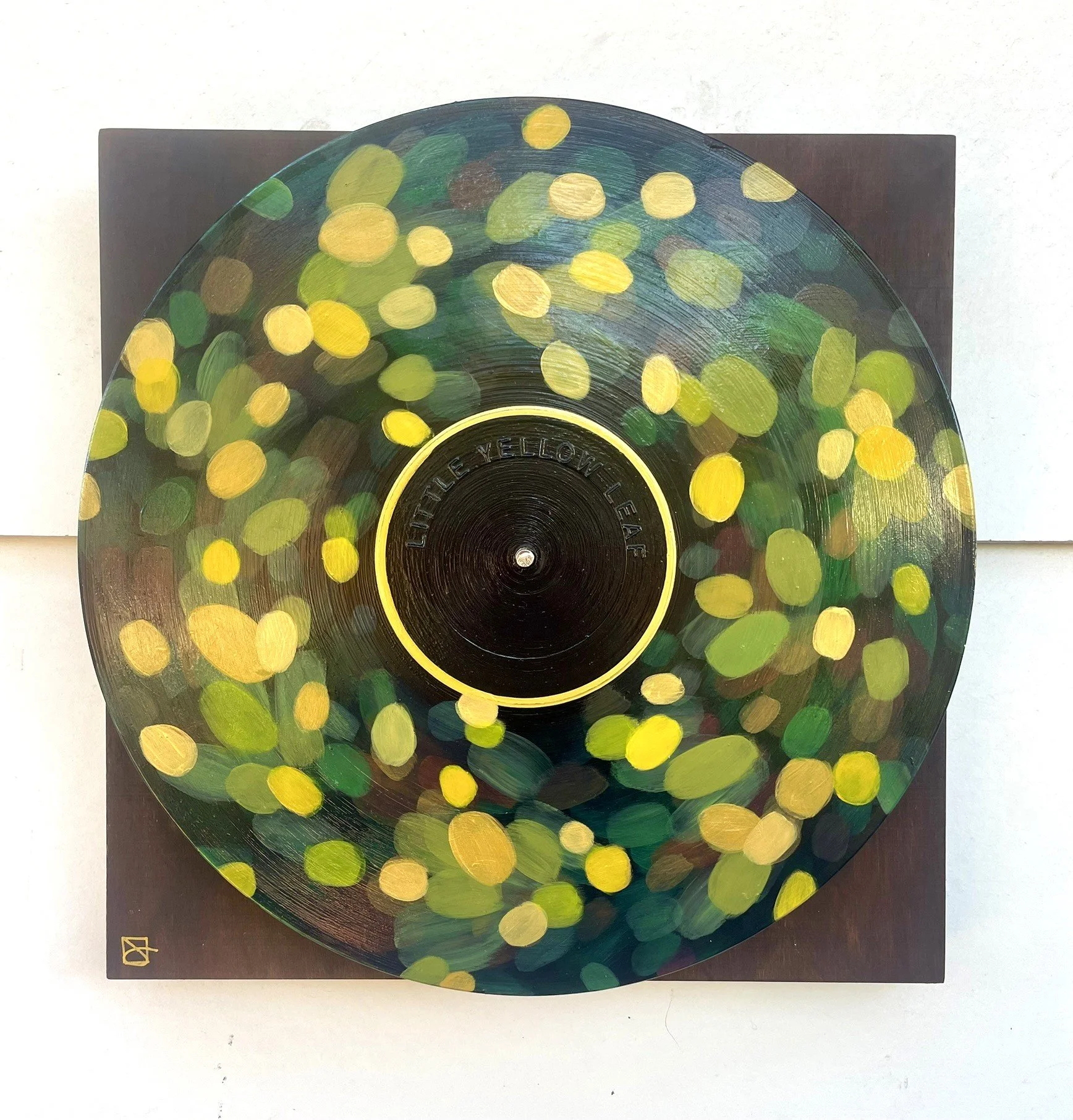 Little Yellow Leaf (Dean Johanesen)
 
12x12 Painted Up-cycled LP Record on Wood Panel
