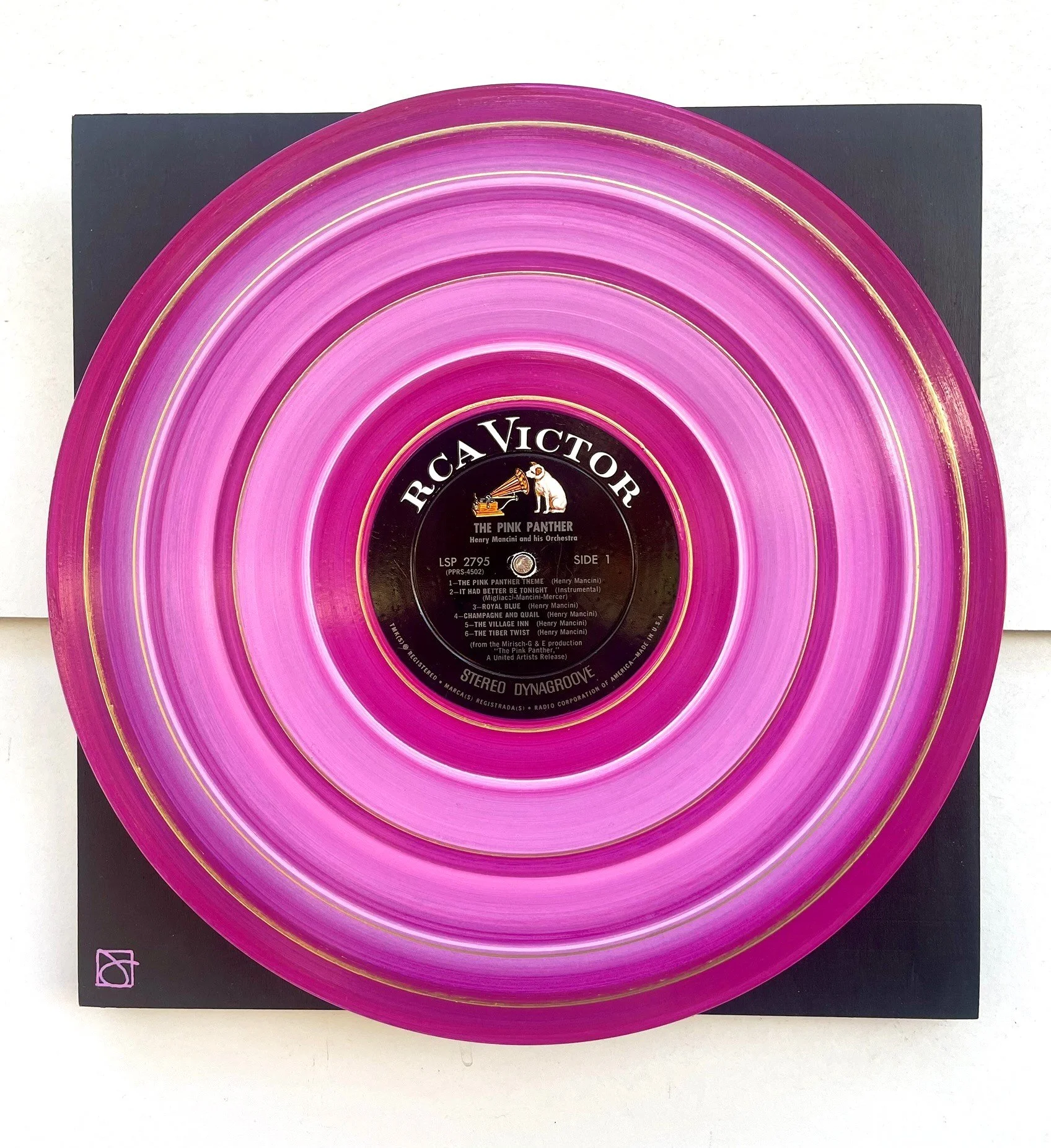 The Pink Panther Original Motion Picture Soundtrack
 
12x12 Painted Up-cycled LP Record on Wood Panel