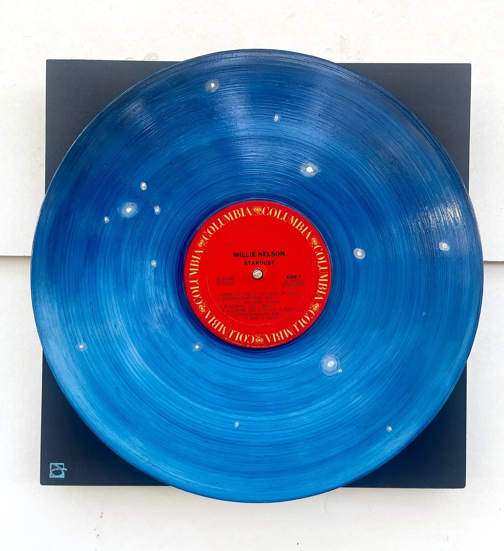 Stardust (Willie Nelson)
 
12x12 Painted Up-cycled LP Record on Wood Panel