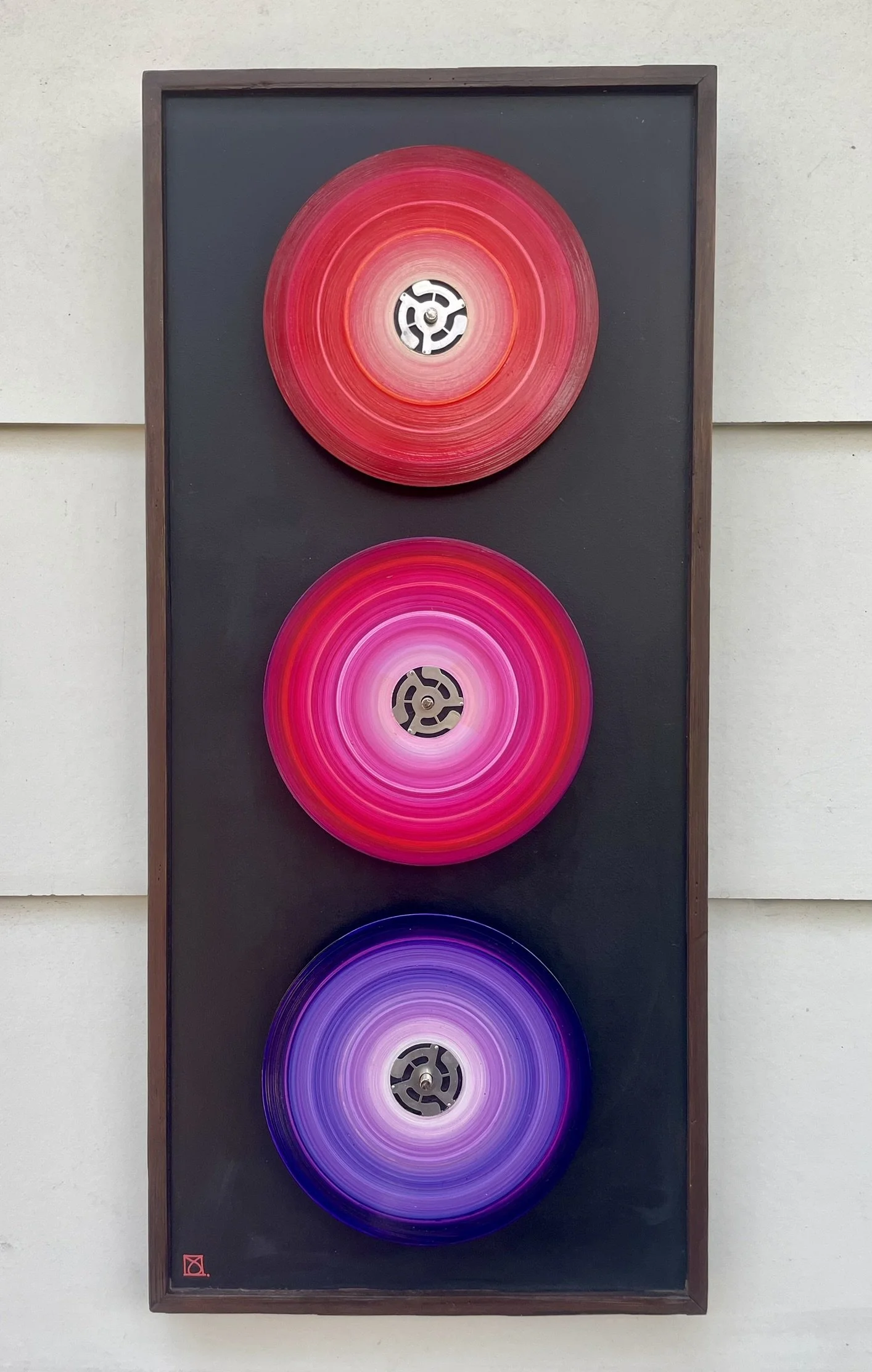 A Prince Playlist
 
12x26 Painted Up-cycled 45 Records on Wood Panel