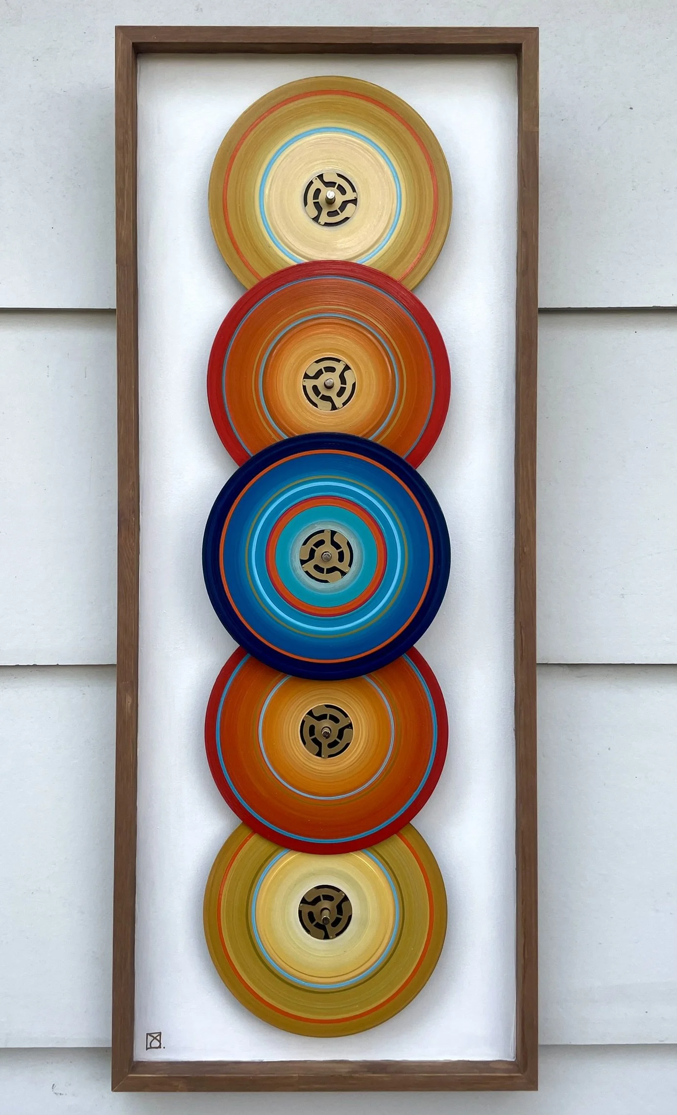 Take Five
 
12x30 Painted Up-cycled 45 Records on Wood Panel