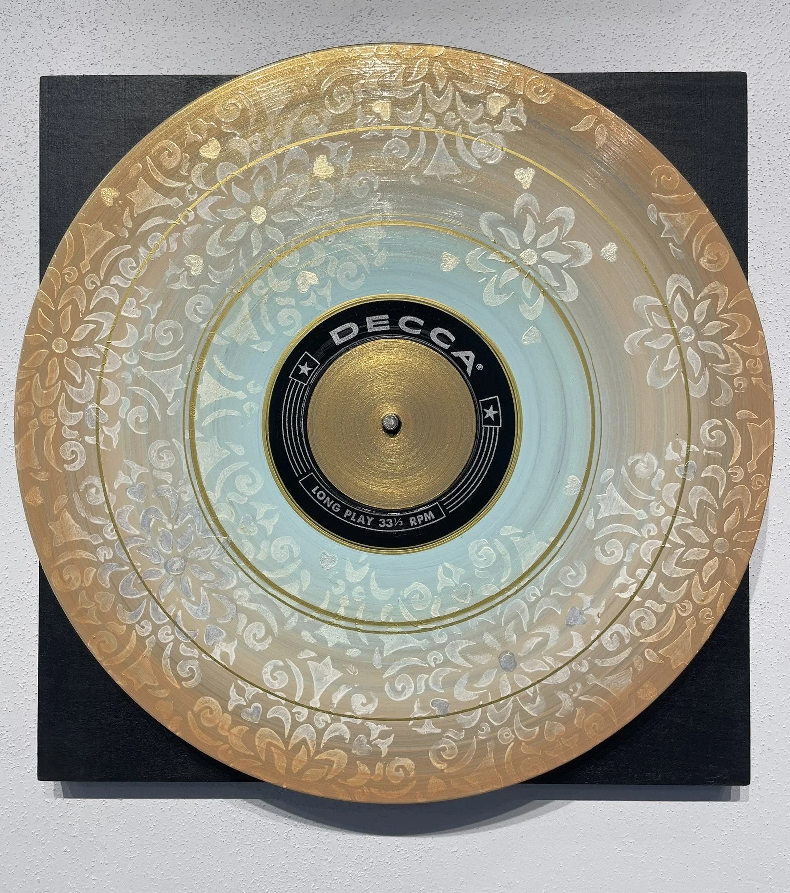 Something Blue
 
12x12 Painted Up-cycled LP Record on Wood Panel