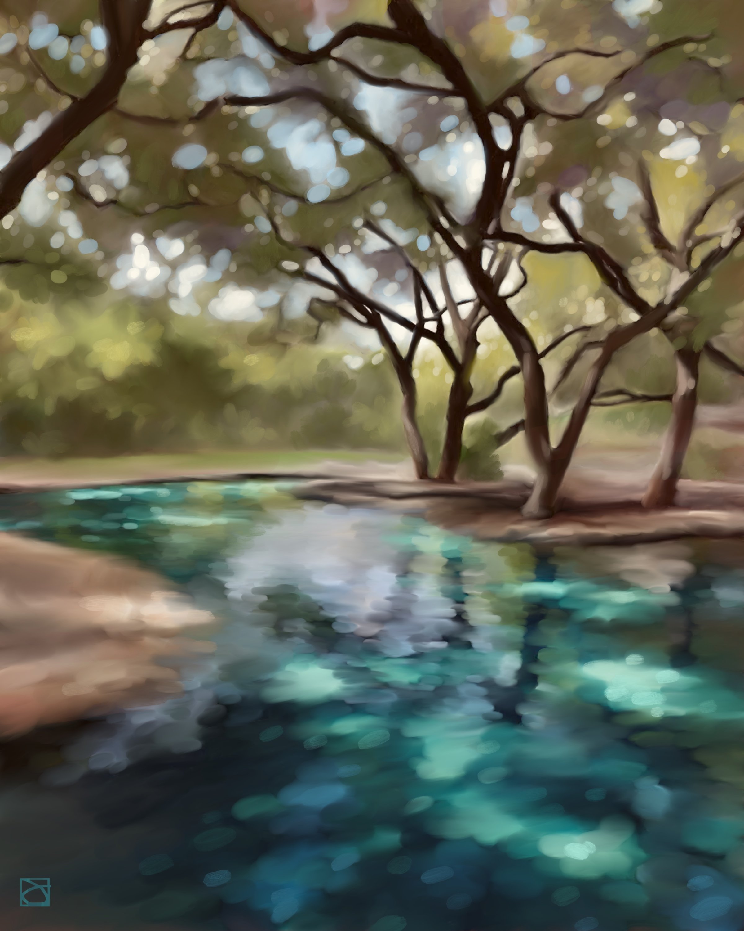 Hill Country Cool Down
 
Digital Painting