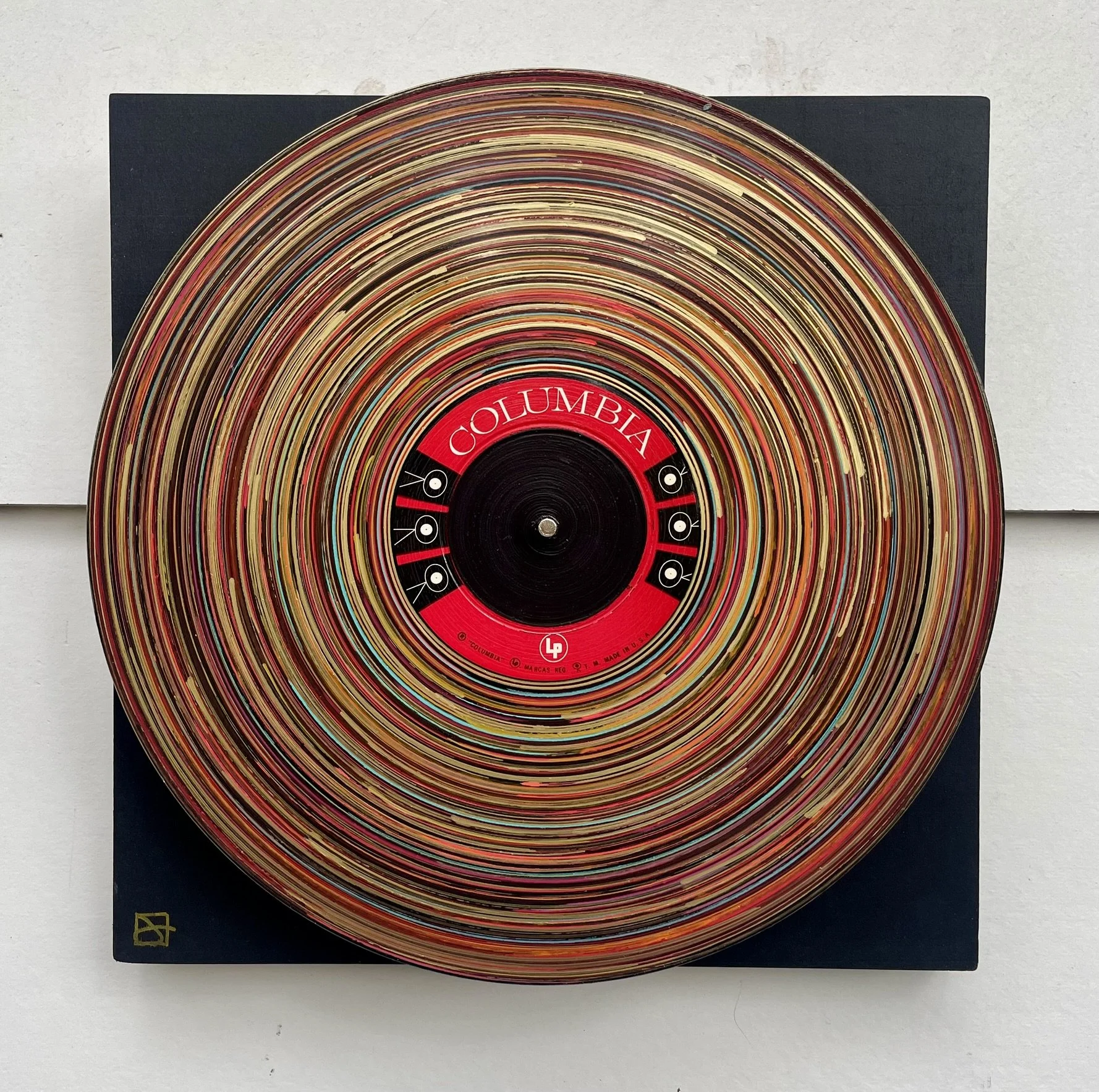 Columbia Gold
 
12x12 Painted Up-cycled LP Record on Wood Panel