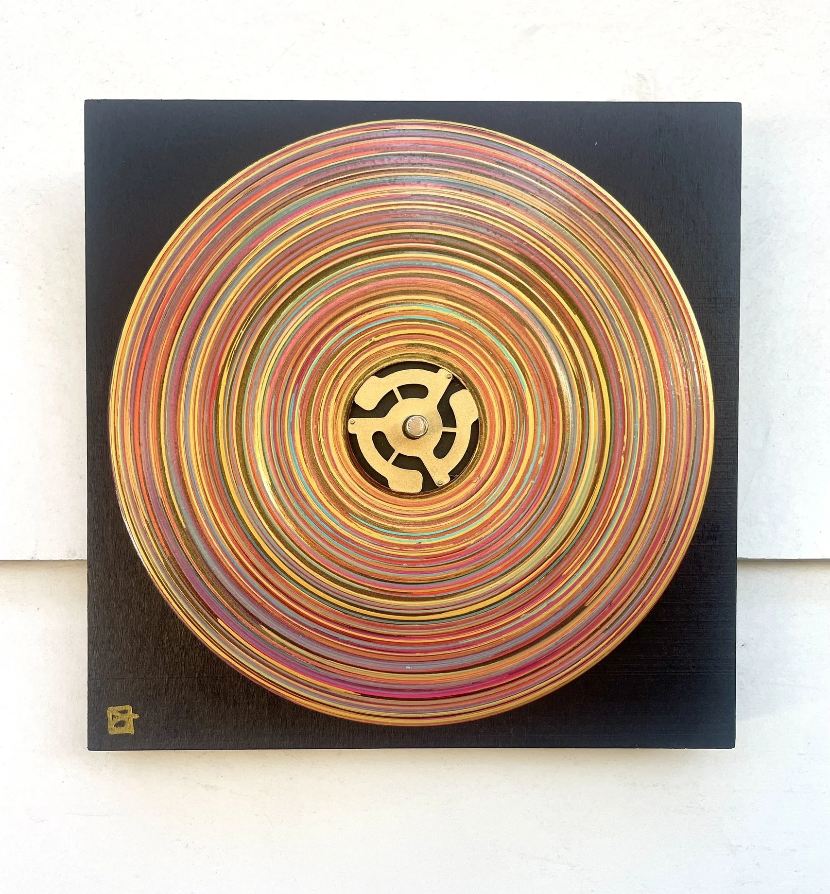 True Colors (Cindy Lauper)
 
8x8 Painted Up-cycled 45 Record on Wood Panel