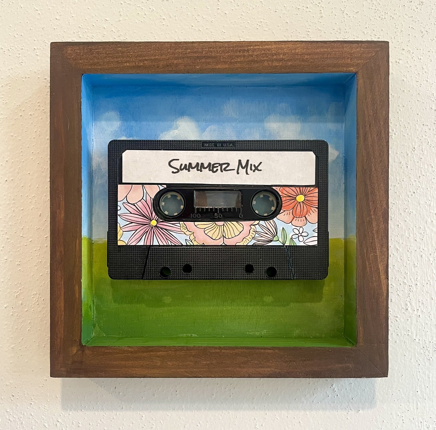 Summer Mix
 
6x6 Painted Up-cycled Cassette Tape on Wood Panel